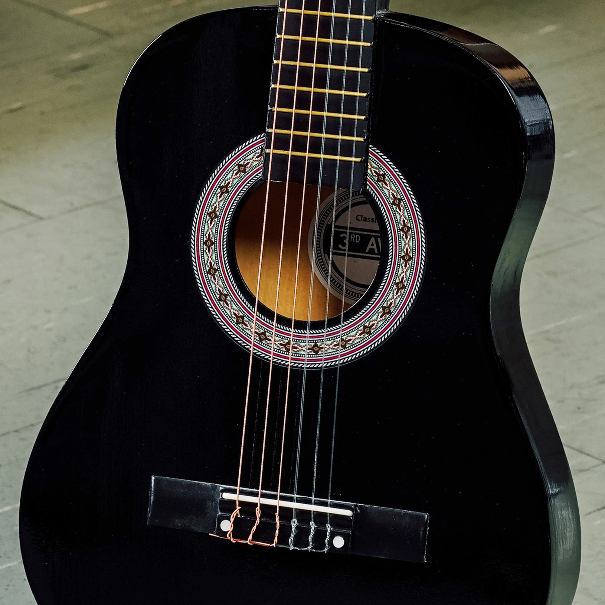 3rd Avenue 1/2 Size Classical Guitar Pack - Black - Image 6