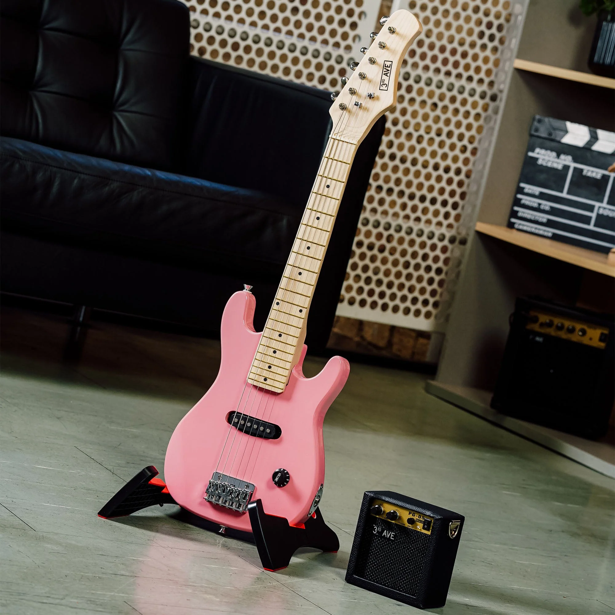 3rd Avenue Junior Electric Guitar Pack - Pink - Image 6