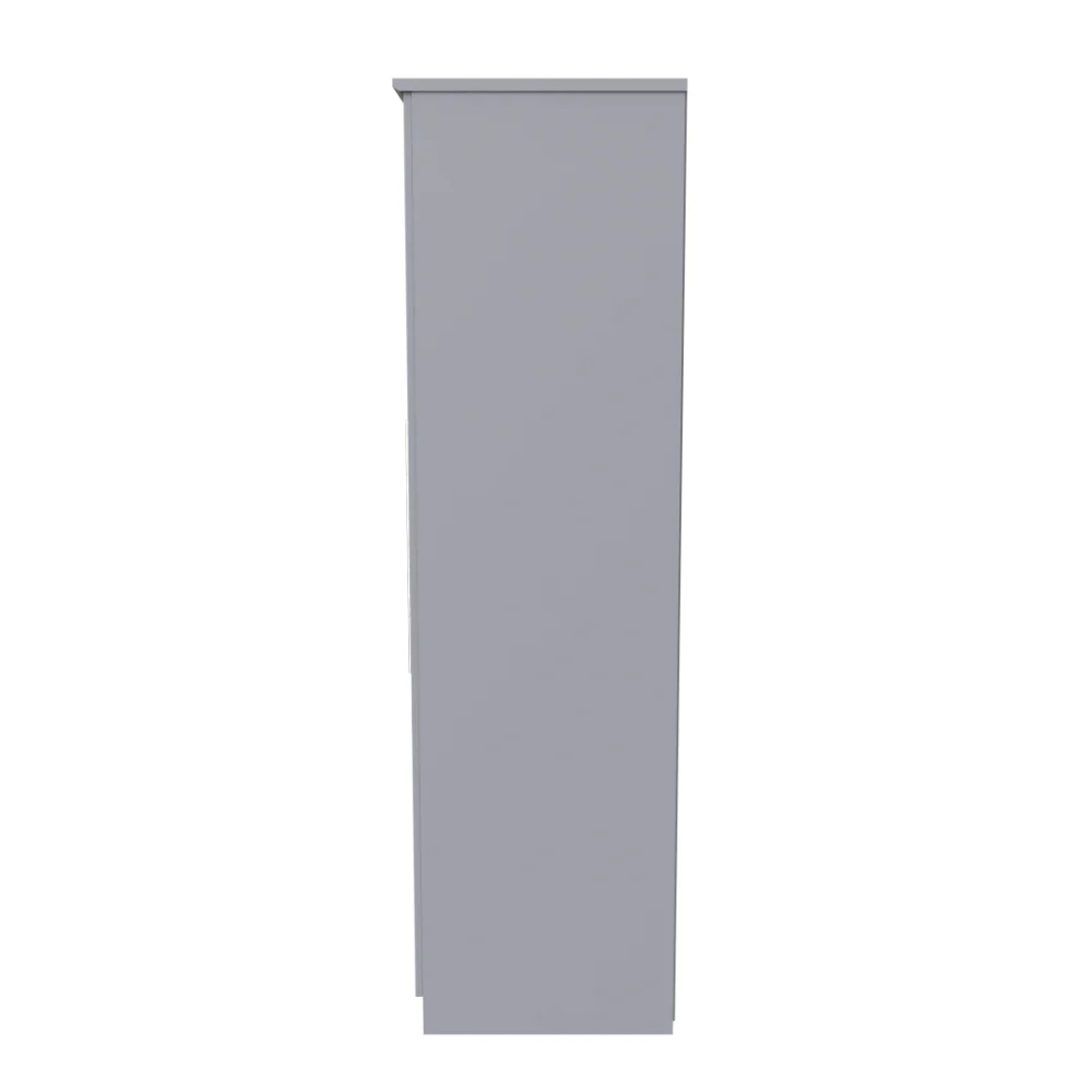 Sofia Ready Assembled Wardrobe with 2 Doors  - Grey Matt - Image 8
