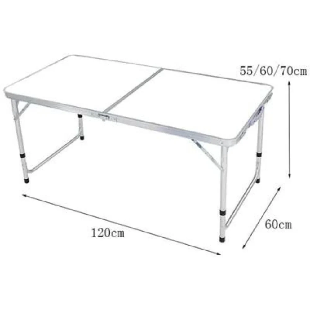 Silver & Stone Outdoor Folding Camping Table 1.2m 4ft - Image 3