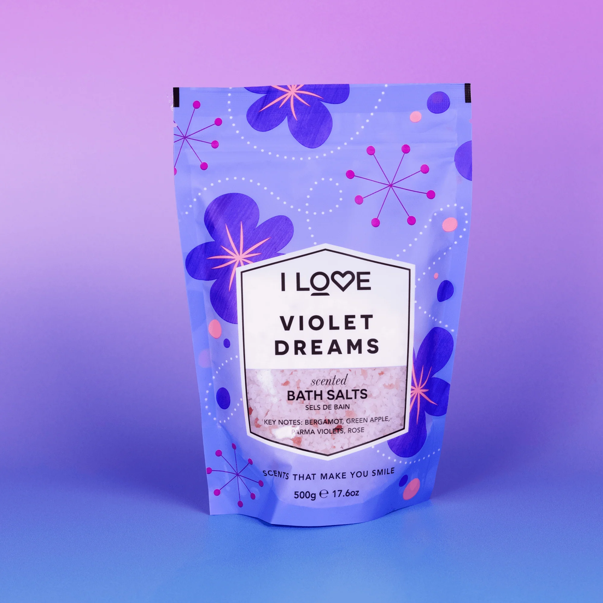I Love Signature Bath Salts 500g Violet Dreams - Image 3