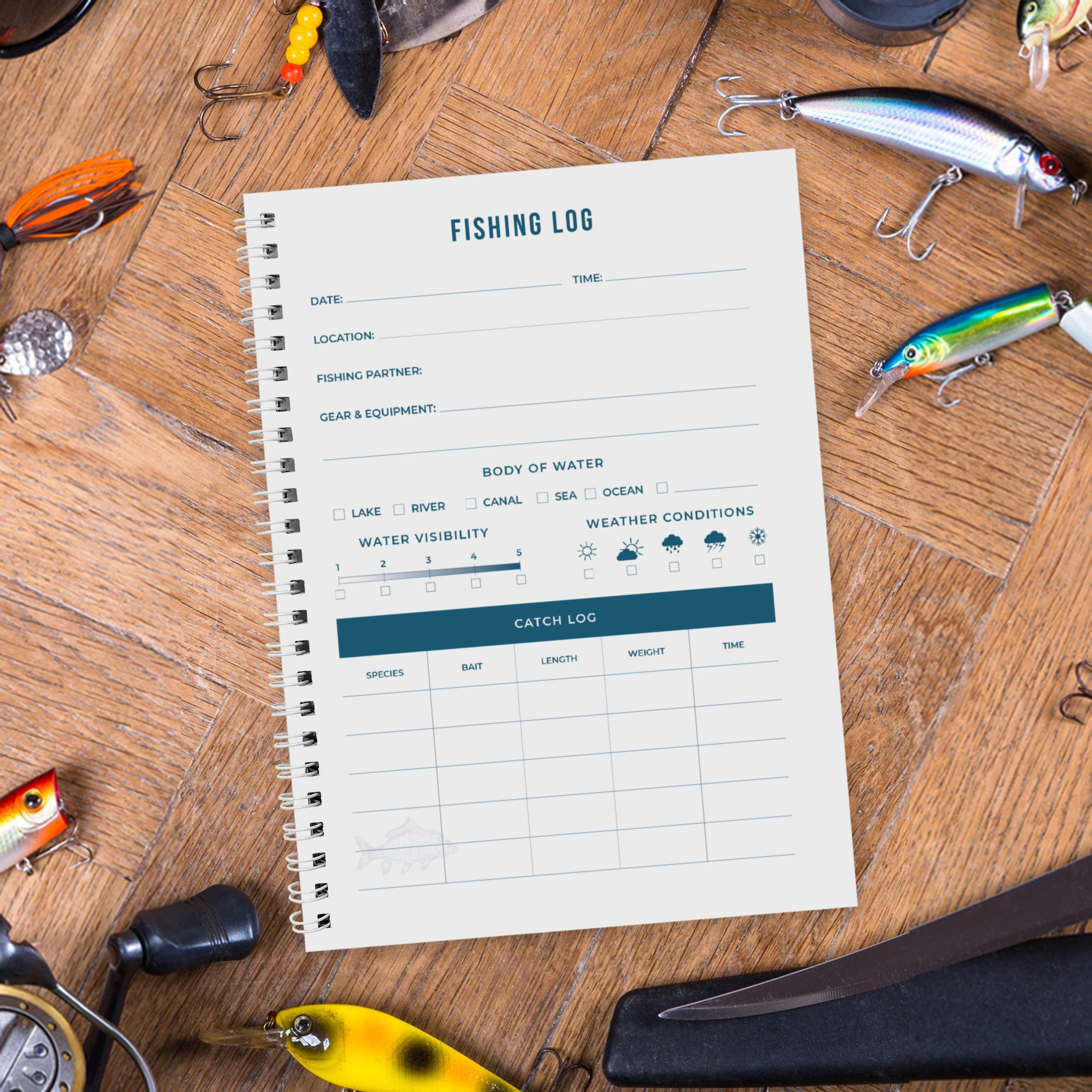 A5 Fishing Log Book - Image 2