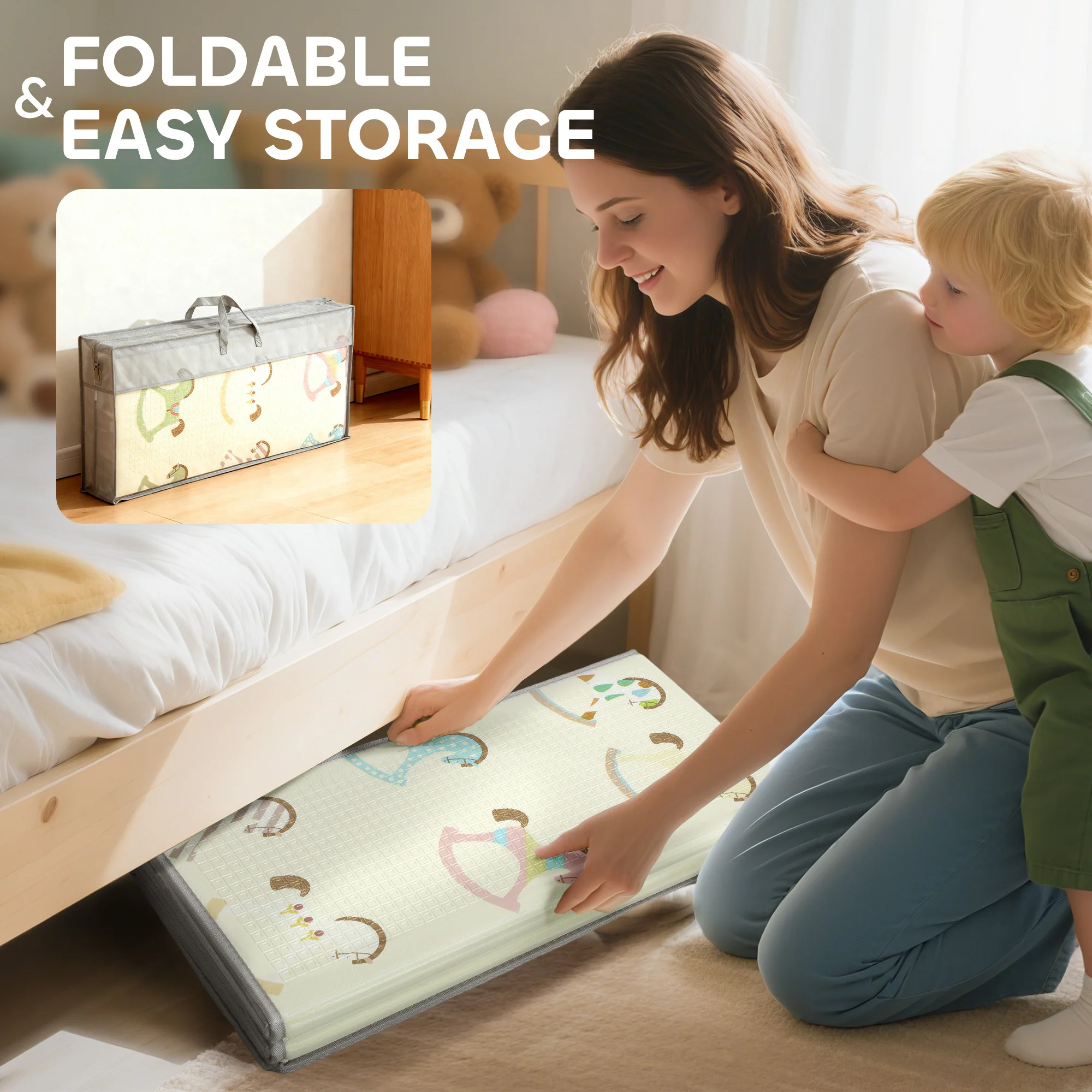 AIYAPLAY Baby Play Mat Double-Sided, Kids Crawling Mat for Toddlers - Image 7
