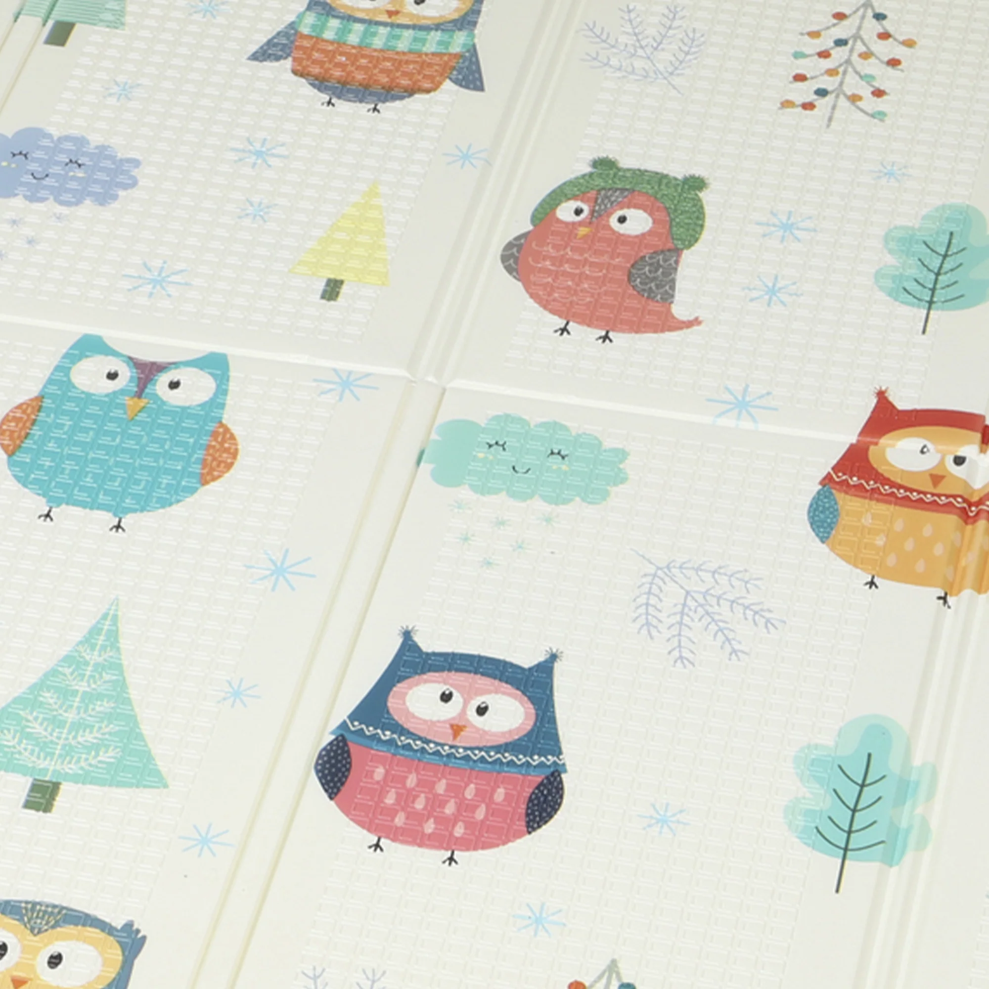AIYAPLAY Baby Play Mat Double-Sided, Kids Floor Mat, Car Track And Owl Theme - Image 8