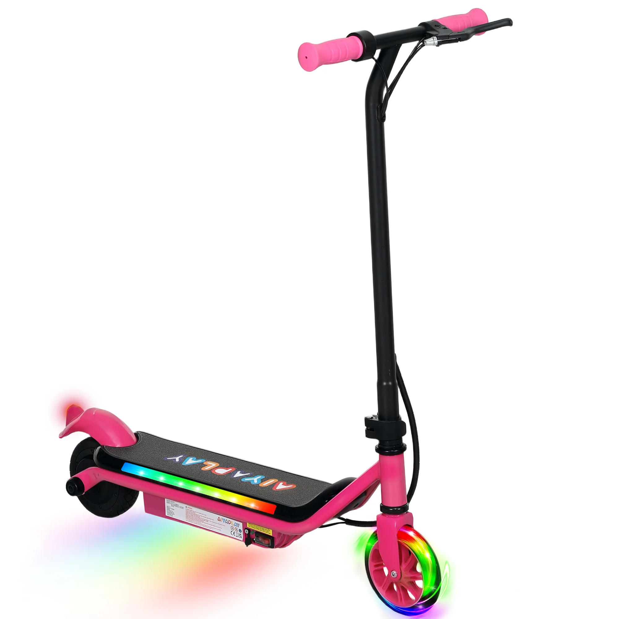 AIYAPLAY Electric Scooter for 6-14 with Dual Brakes & Colourful Light - Image 10
