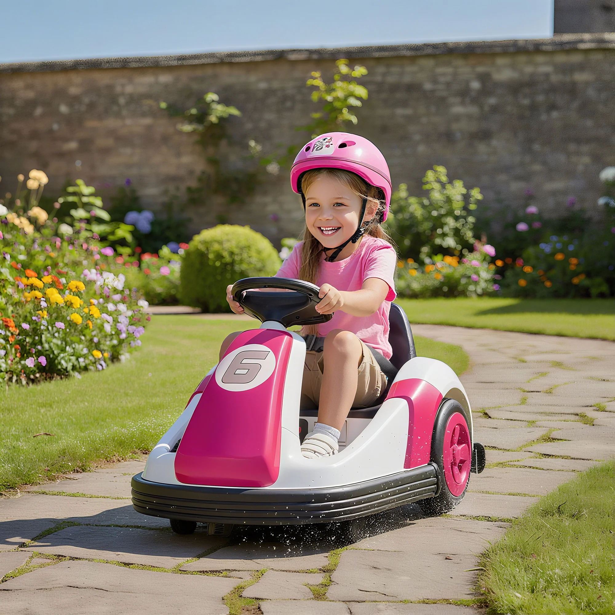 AIYAPLAY Kids Bumper Car With 360-Degree Rotation Spin, Safety Belt - Image 11