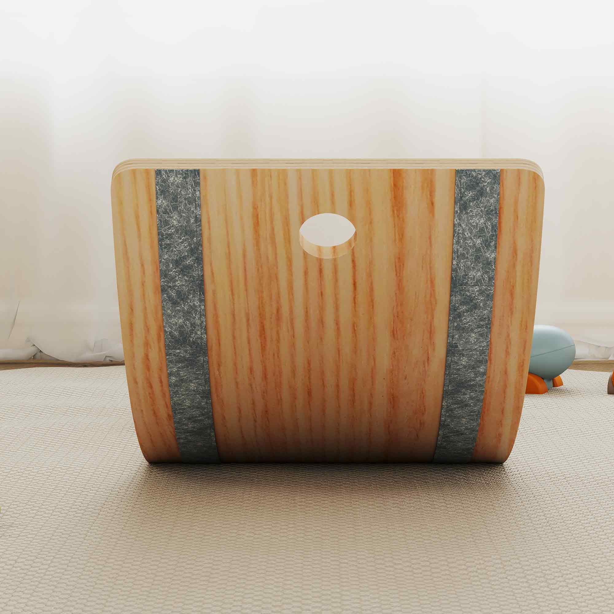 AIYAPLAY Kids Wooden Balance Board With Rope And Felt For Sensory Play - Image 9