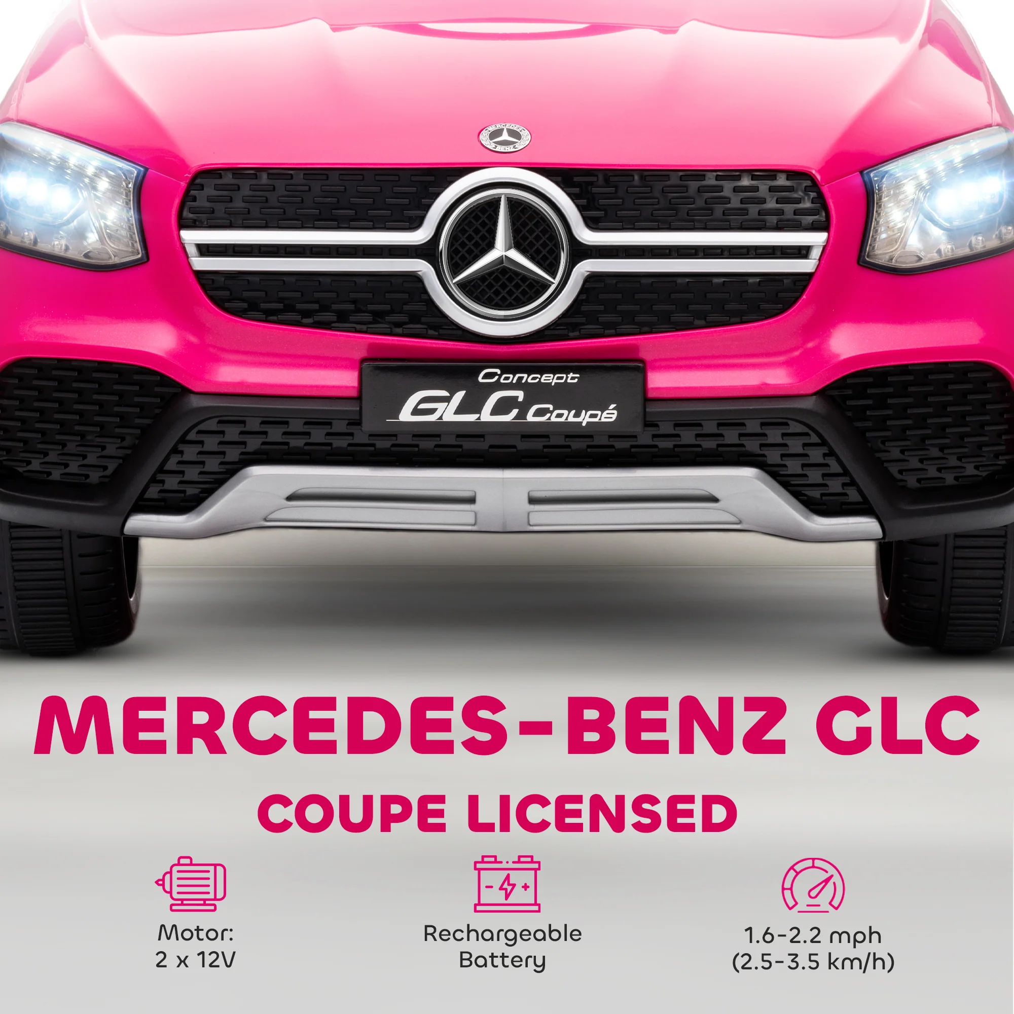 AIYAPLAY Mercedes-Benz GLC Licensed Kids Ride On Car With Remote, - Image 12