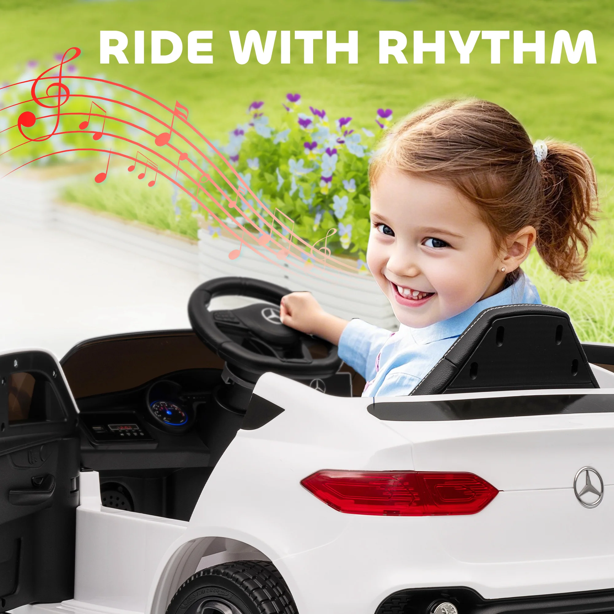 AIYAPLAY Mercedes-Benz GLC Licensed Kids Ride On Car With Remote, - Image 25