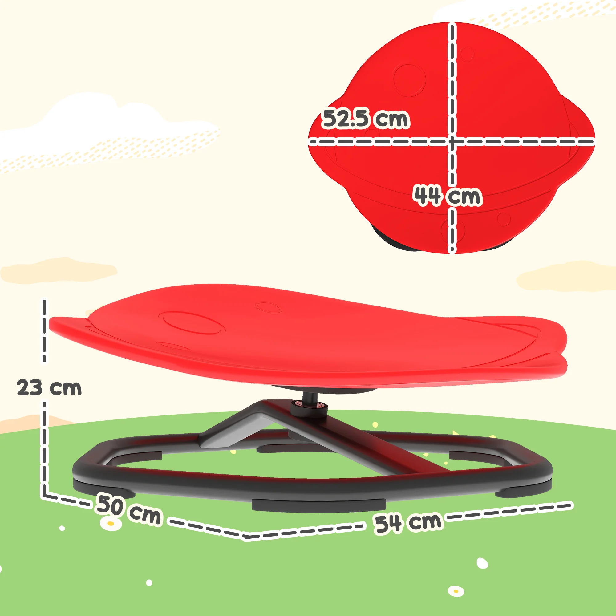 AIYAPLAY Planet-Shaped Kids Swivel Chair, Sensory Spinning Chair - Image 14