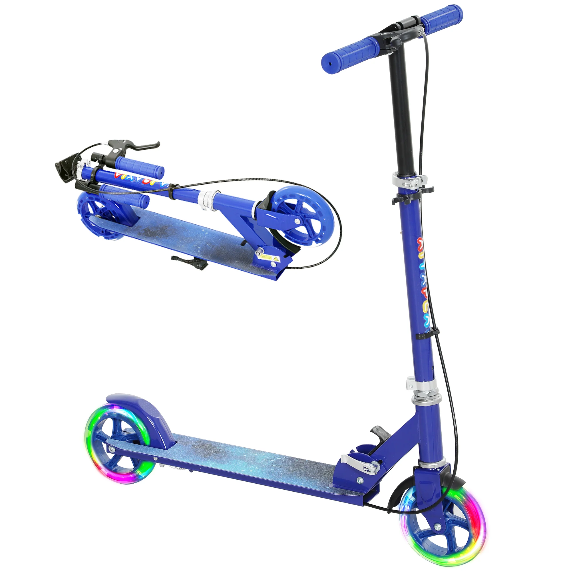 AIYAPLAY Scooter for Kids, Folding Kick Scooter w/ Adjustable Handle - Image 10