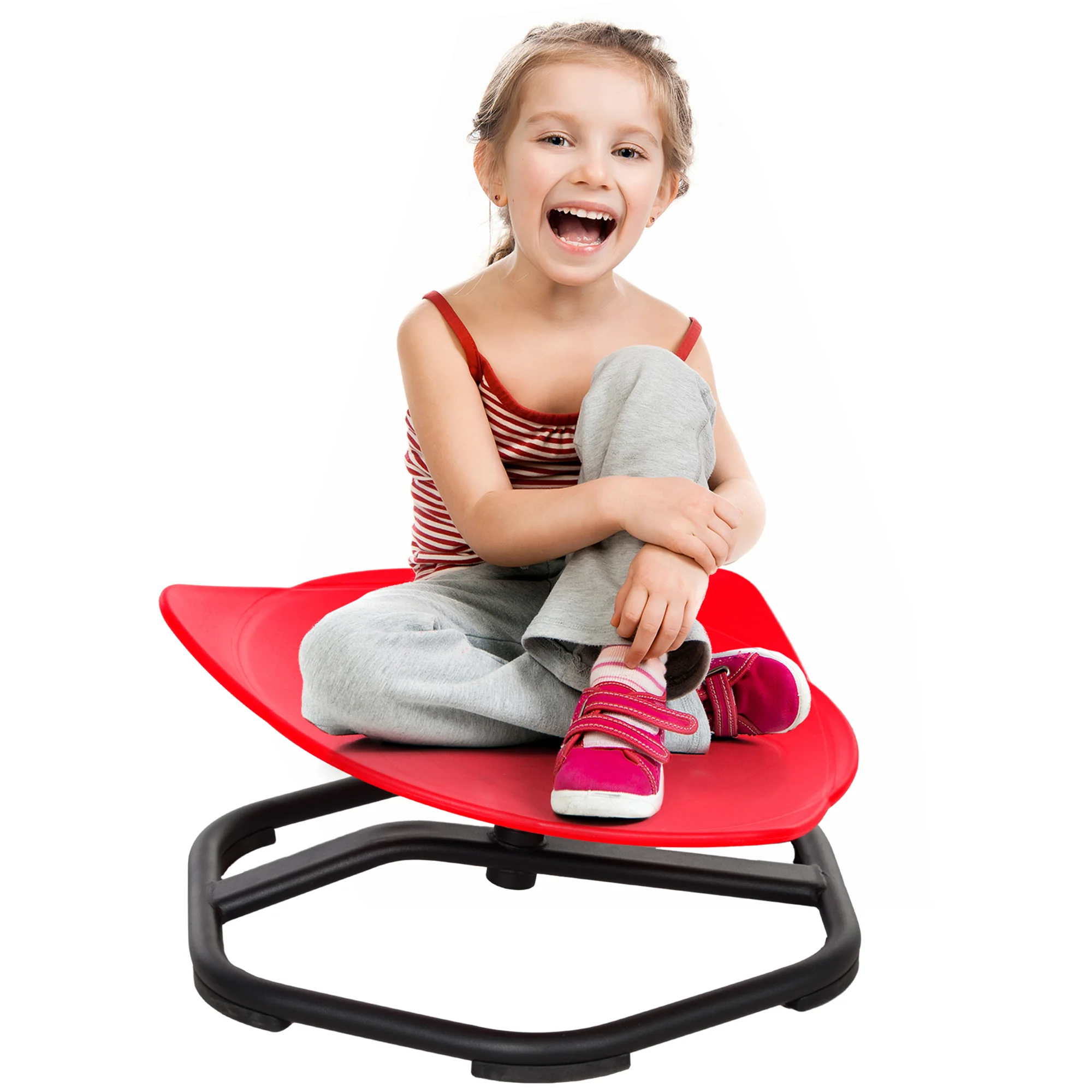 AIYAPLAY Spinning Chair For Autism Sit And Spin, Coordination & Balance, Red