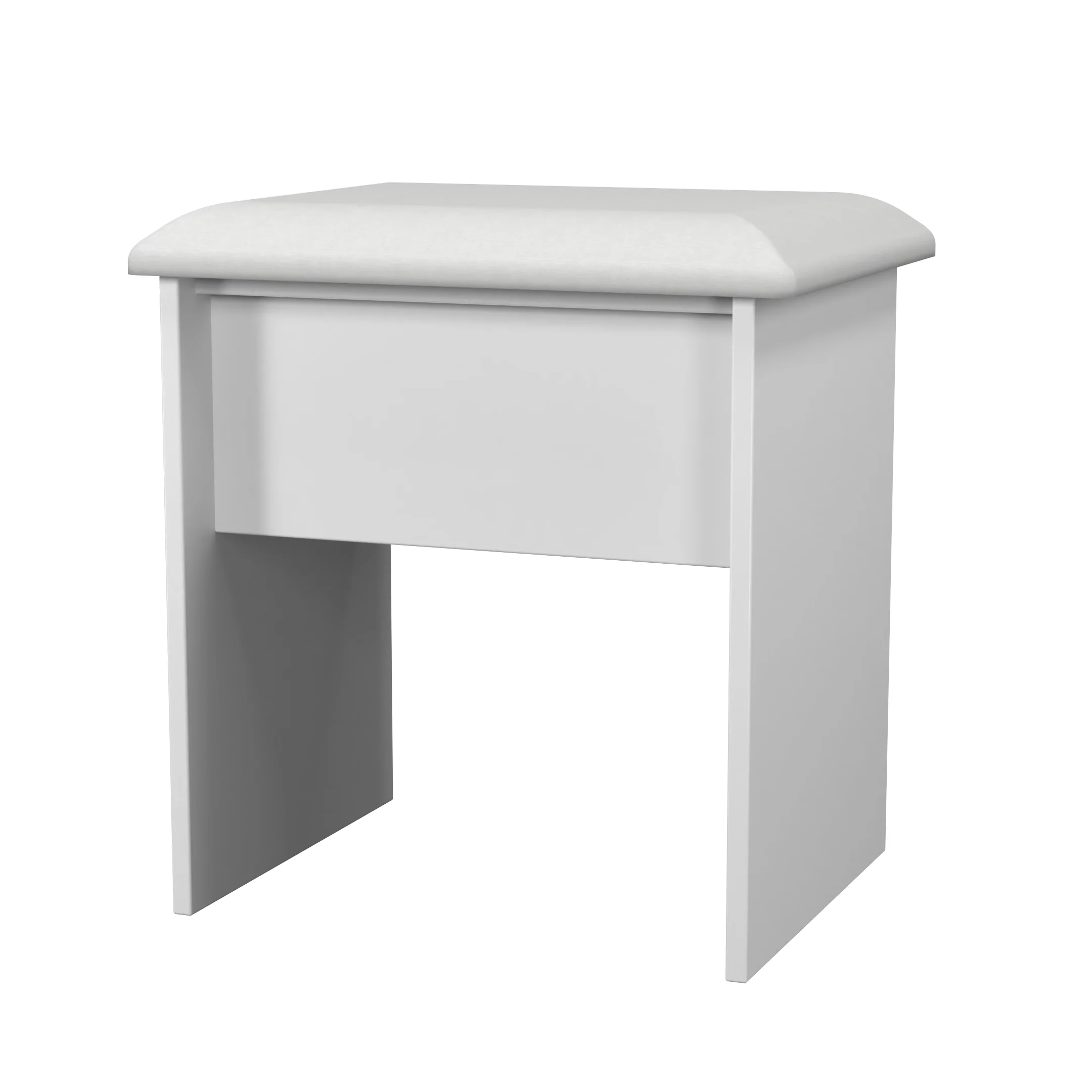 Alton Ready Assembled Stool in White Matt - Image 4