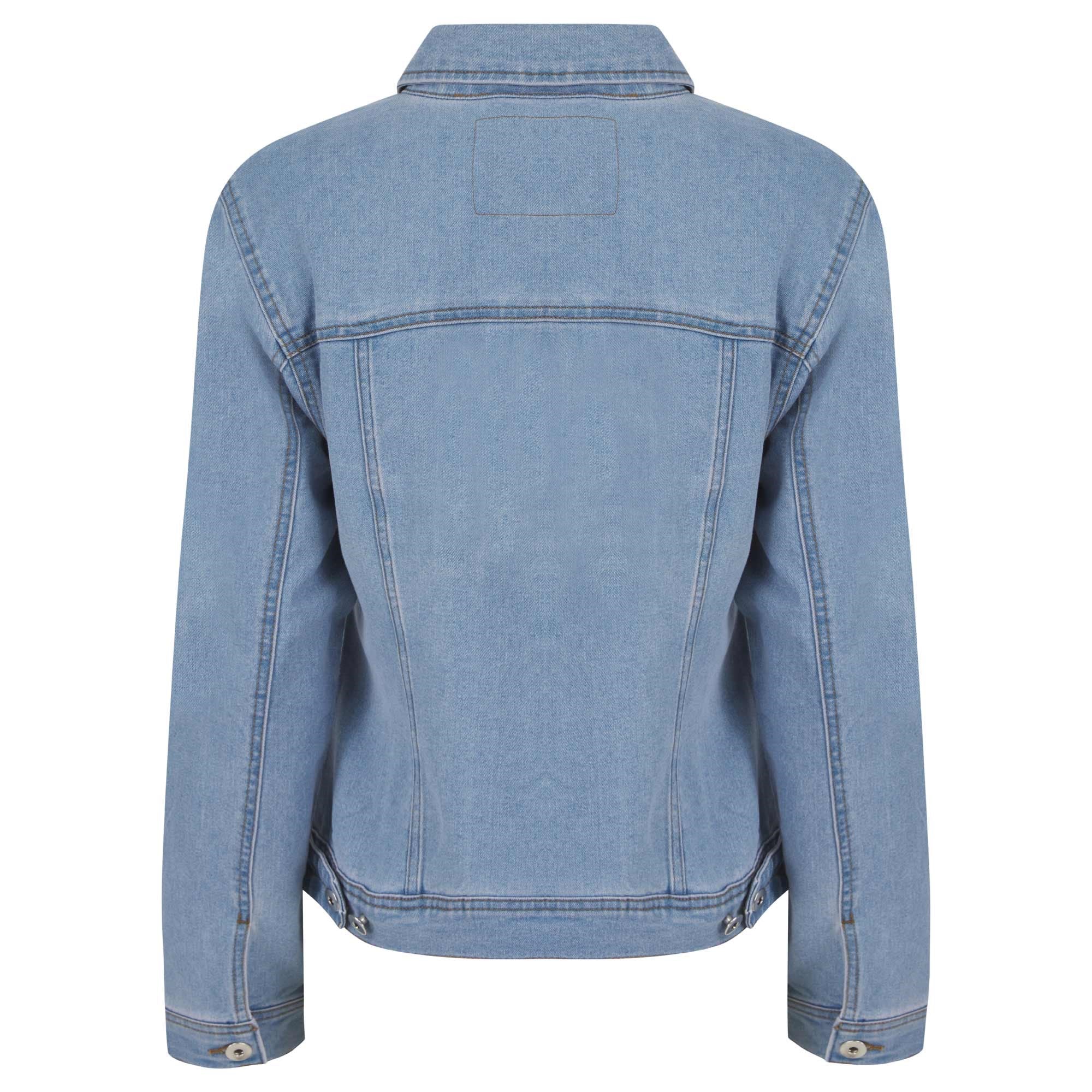 Amara Reya Outwear Denim Jacket - Light Blue Wash - Image 2