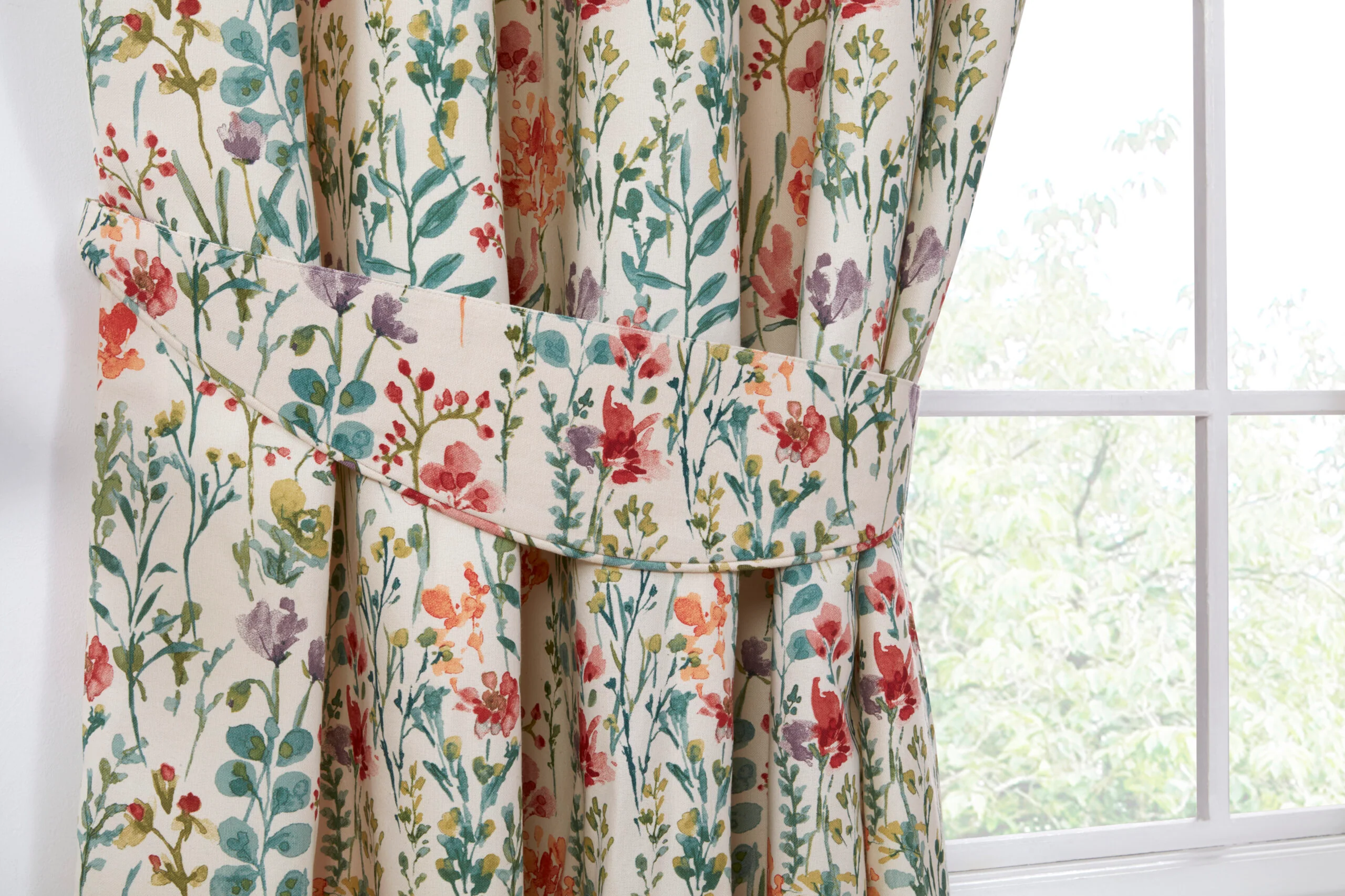 Amaryllis Floral Multi Tie Back