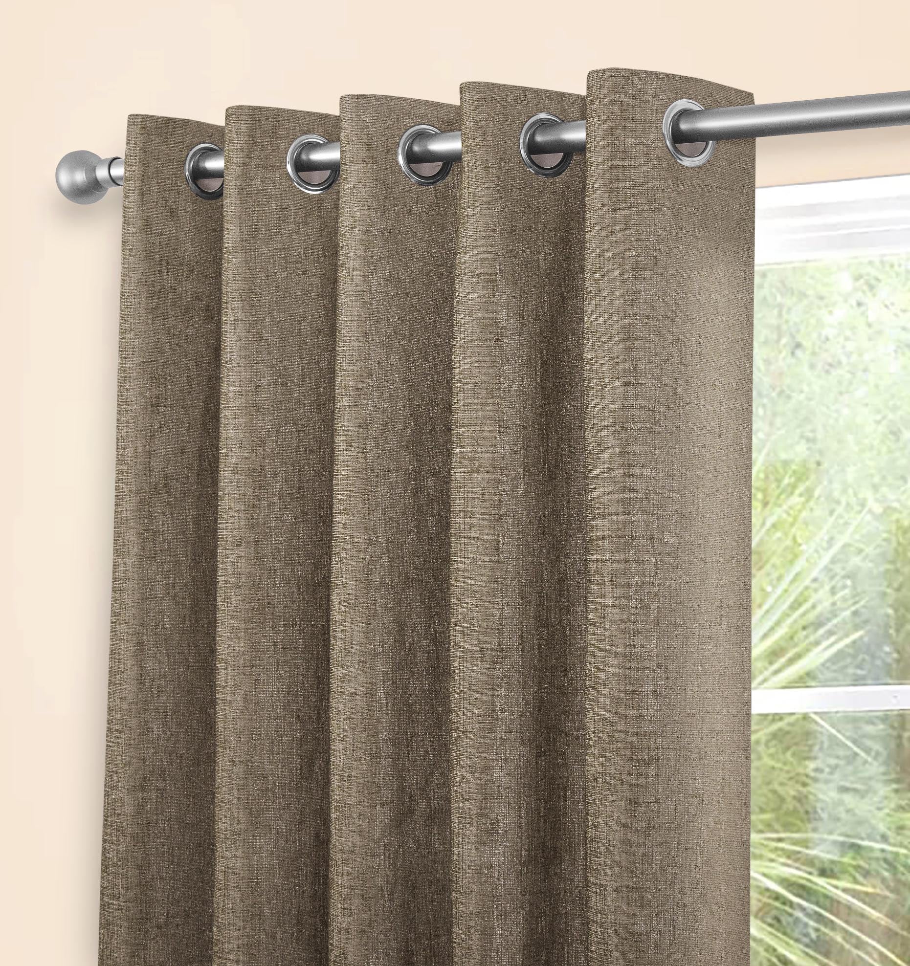 AMBERLEY EARTH EYELET CURTAINS THERMAL - Image 2