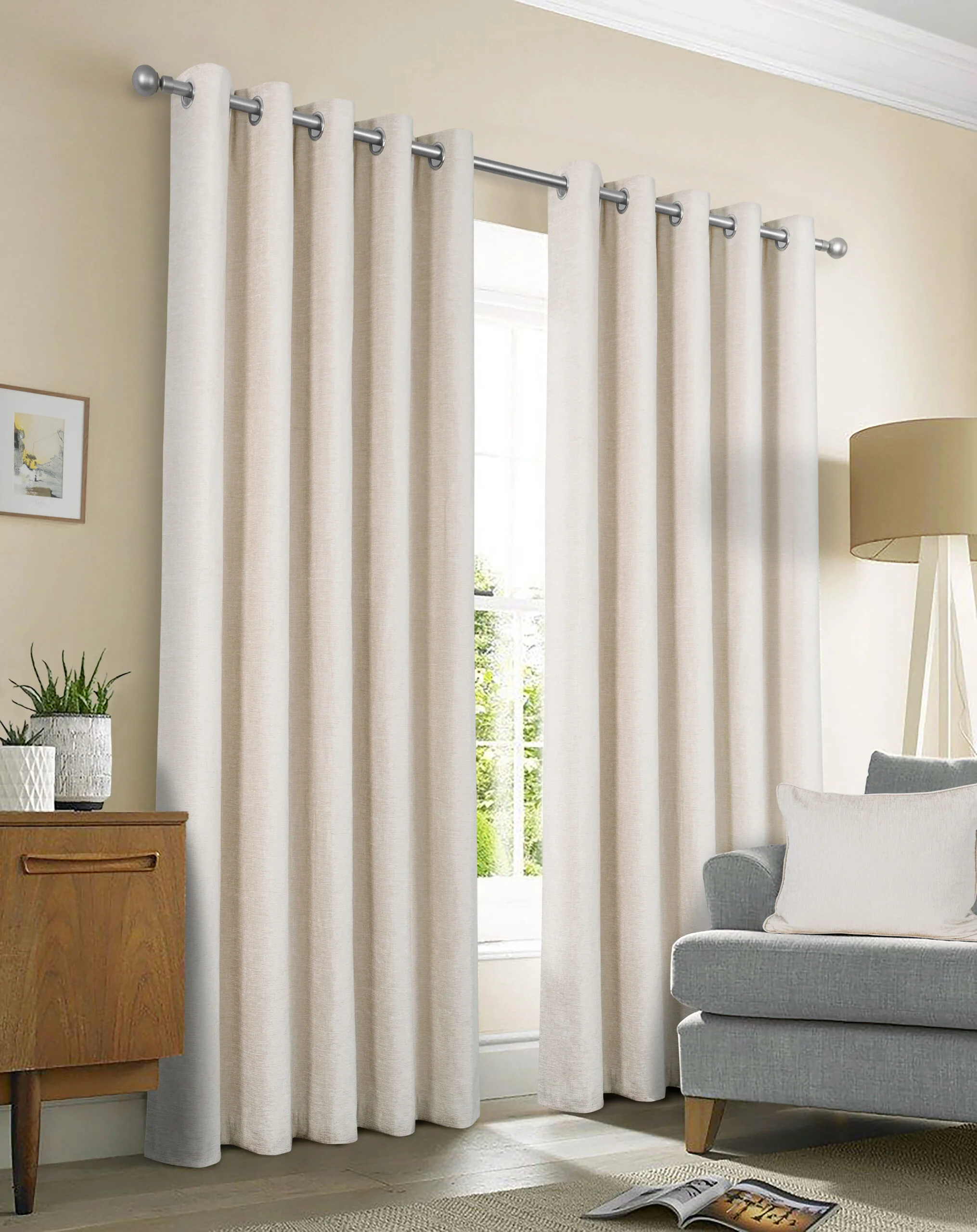 AMBERLEY NATURAL POLYESTER FILLED CUSHION - Image 2