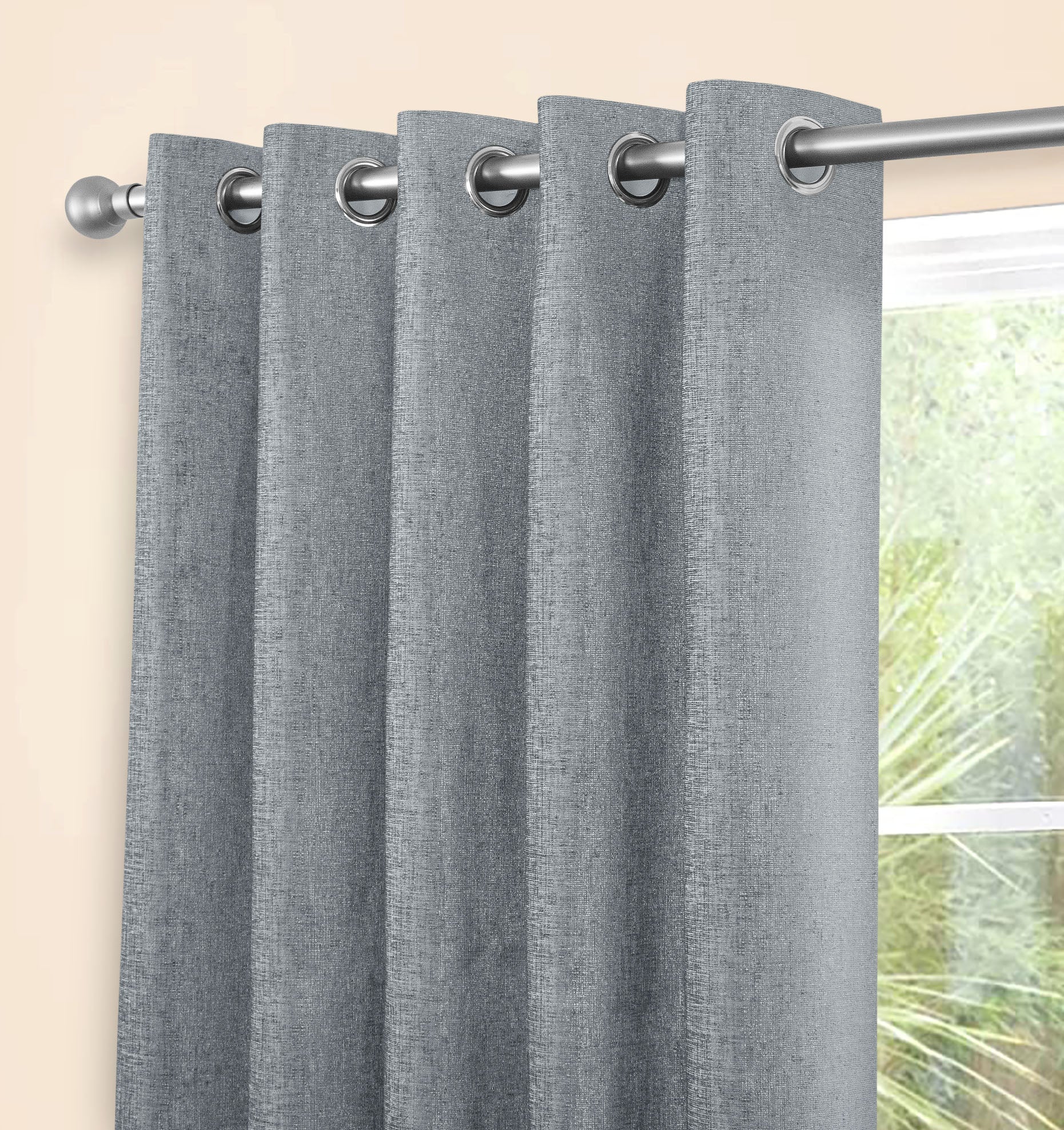 AMBERLEY NICKEL DOOR CURTAIN 66 X 84 - Image 3