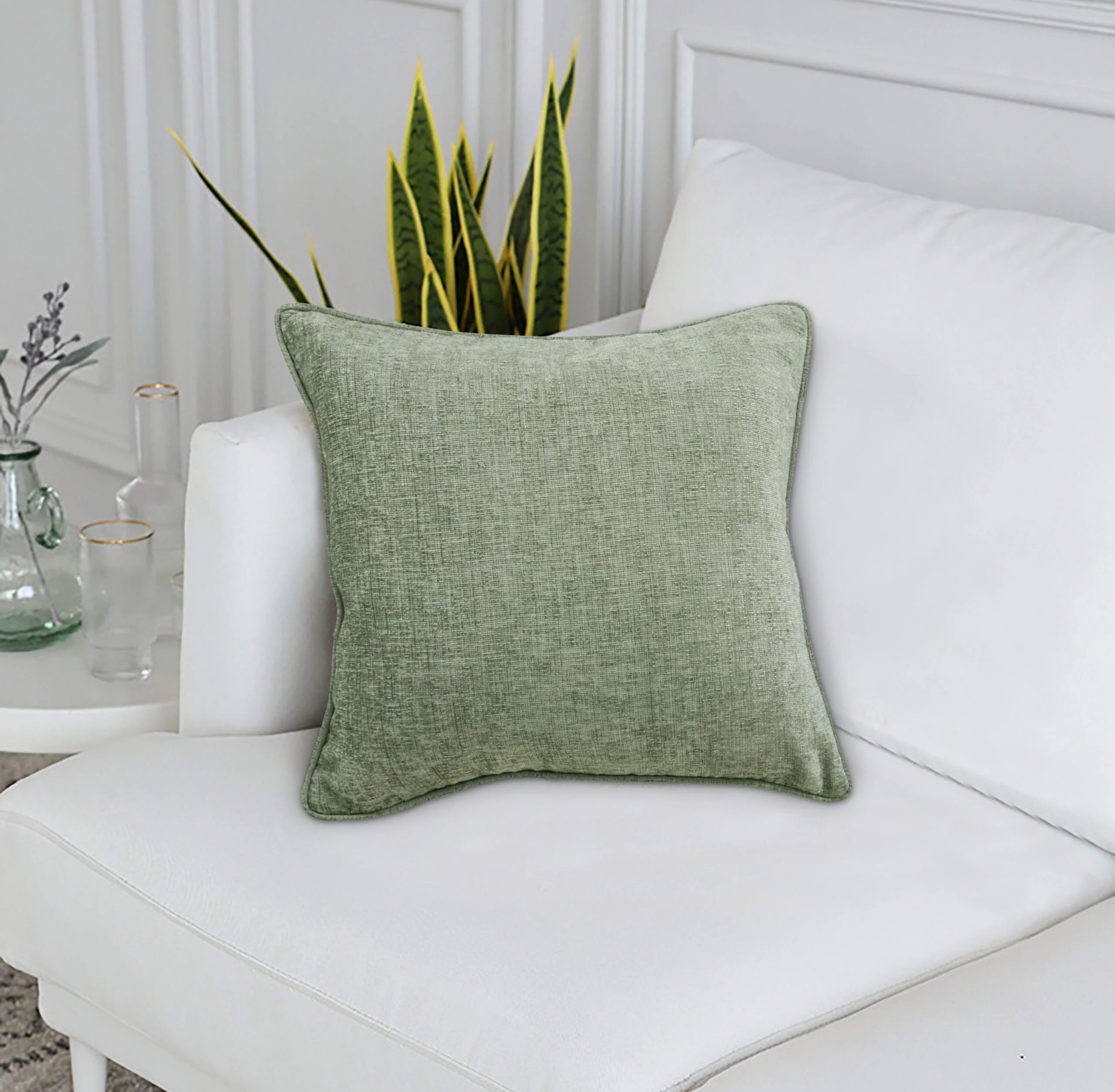 AMBERLEY SAGE CUSHION COVER - Image 7
