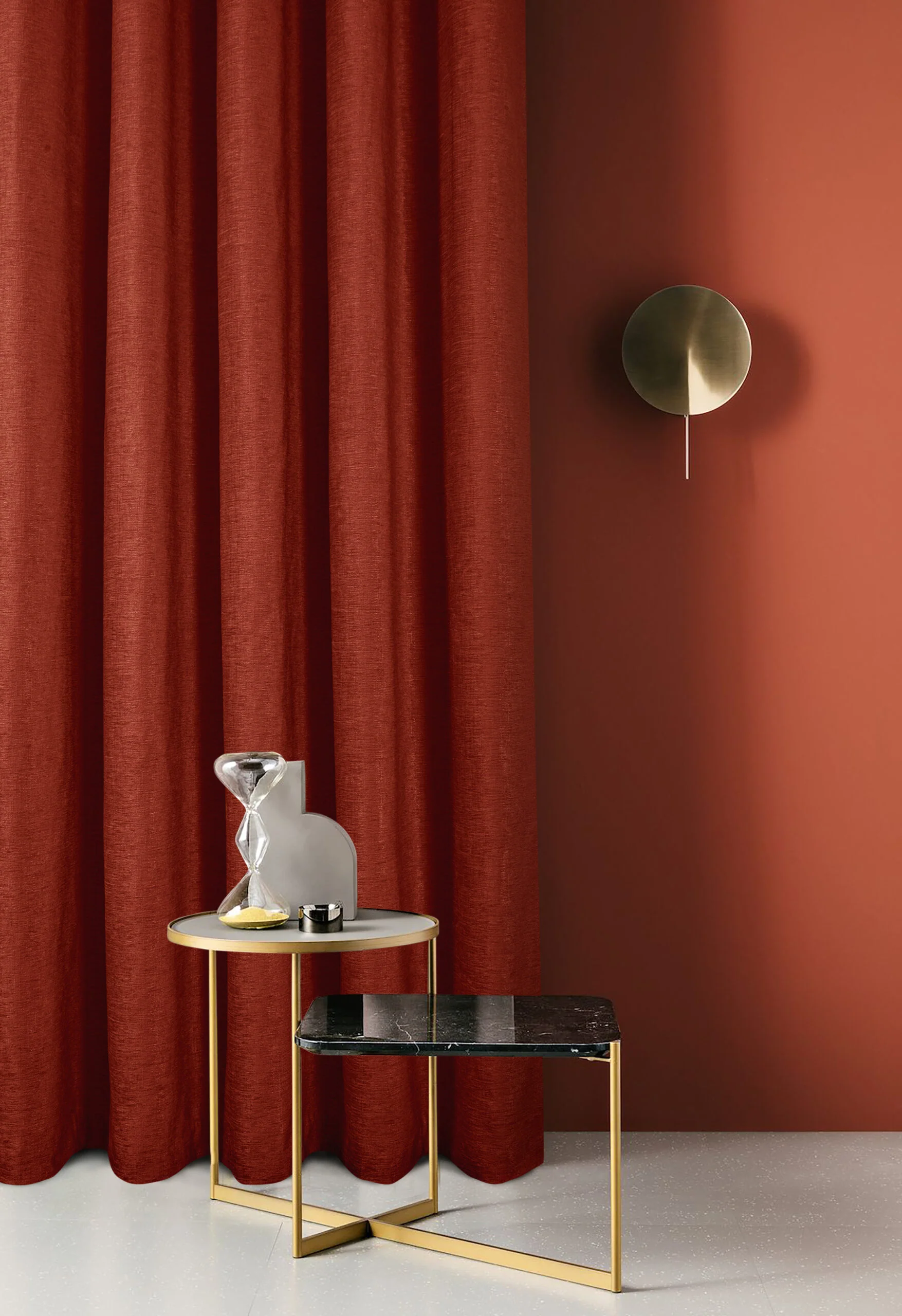 AMBERLEY TERRACOTTA EYELET CURTAINS THERMAL - Image 3
