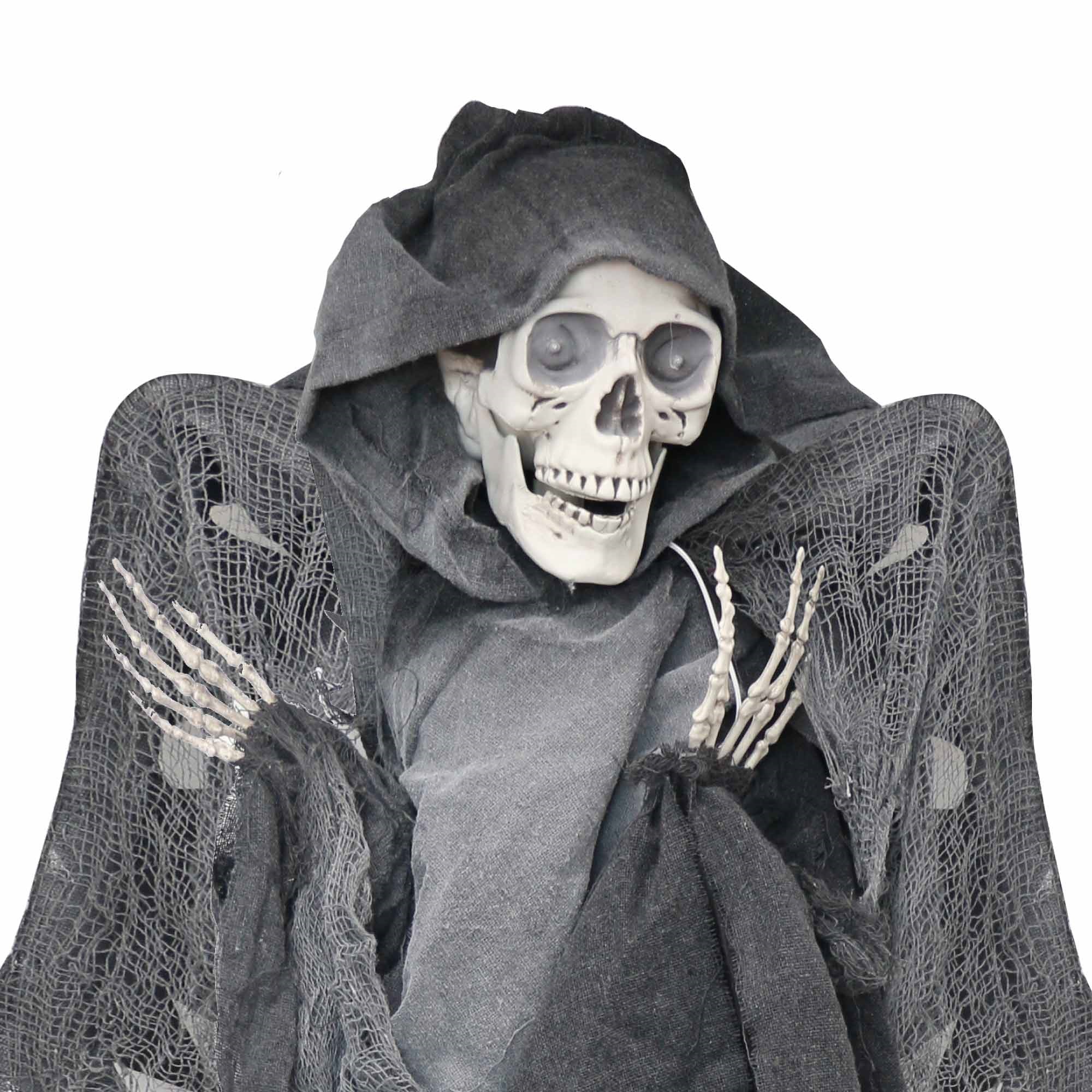 Halloween Animated Hanging Reaper with Wings - Image 3