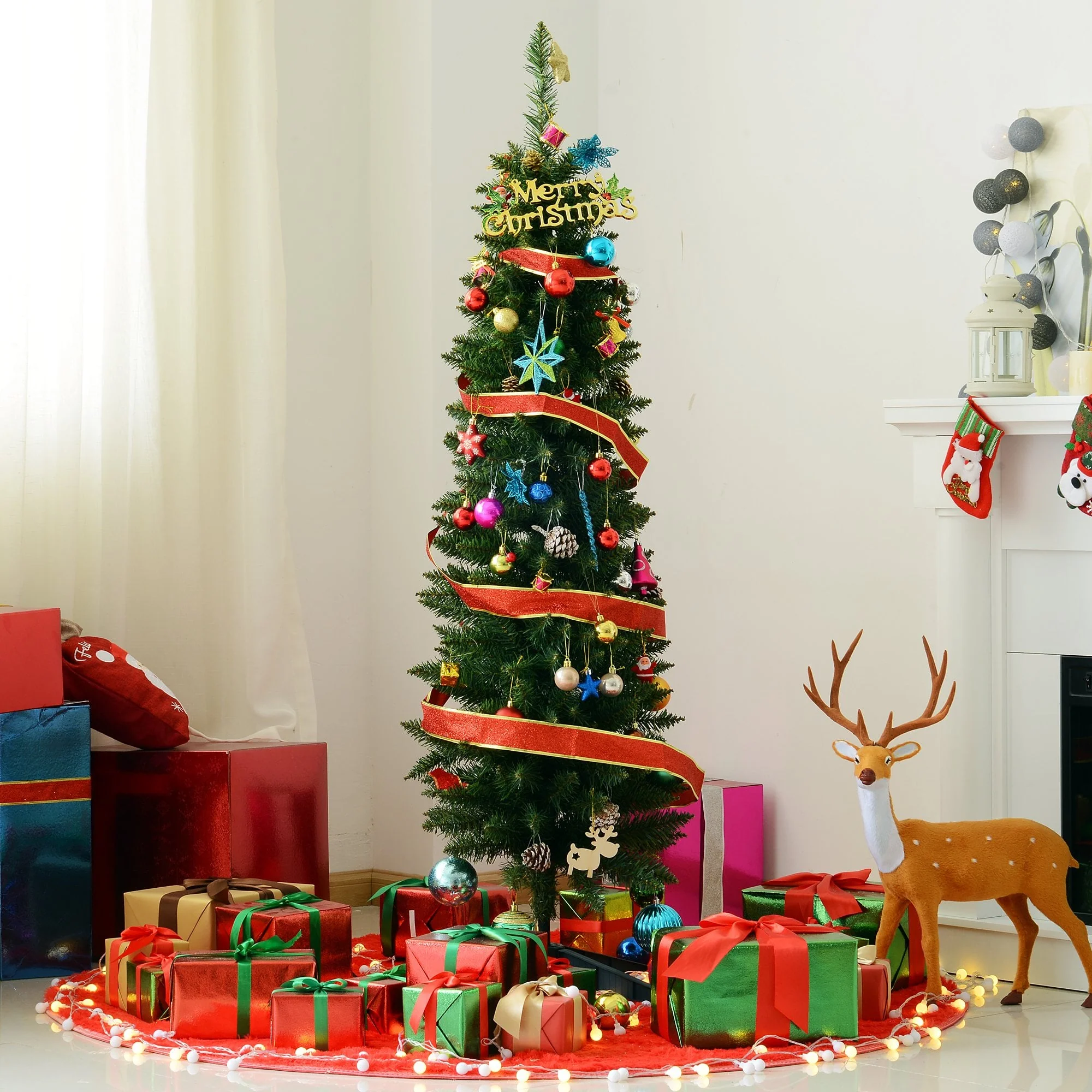 Artificial Pine Tree, 1.5m, Plastic Stand - Image 3