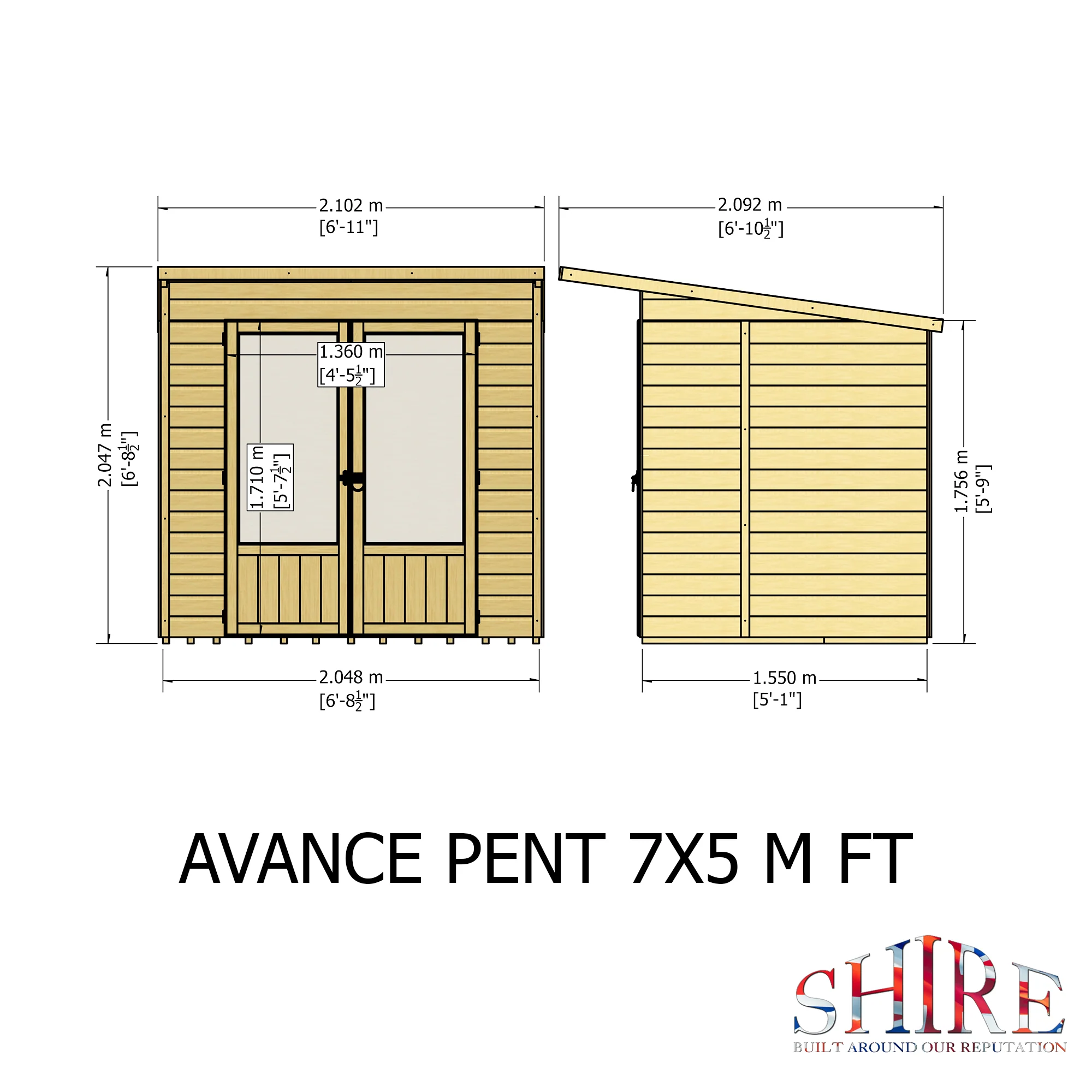 Avance Pent Summerhouse - Image 8