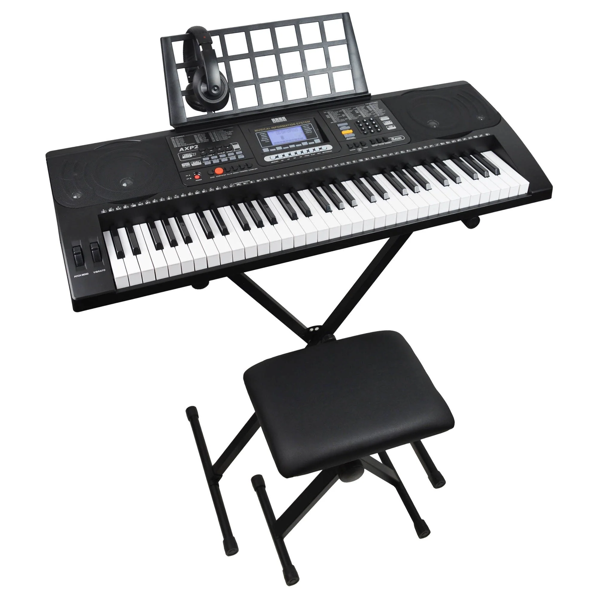 Axus 61 Key Touch Sensitive Keyboard Pack