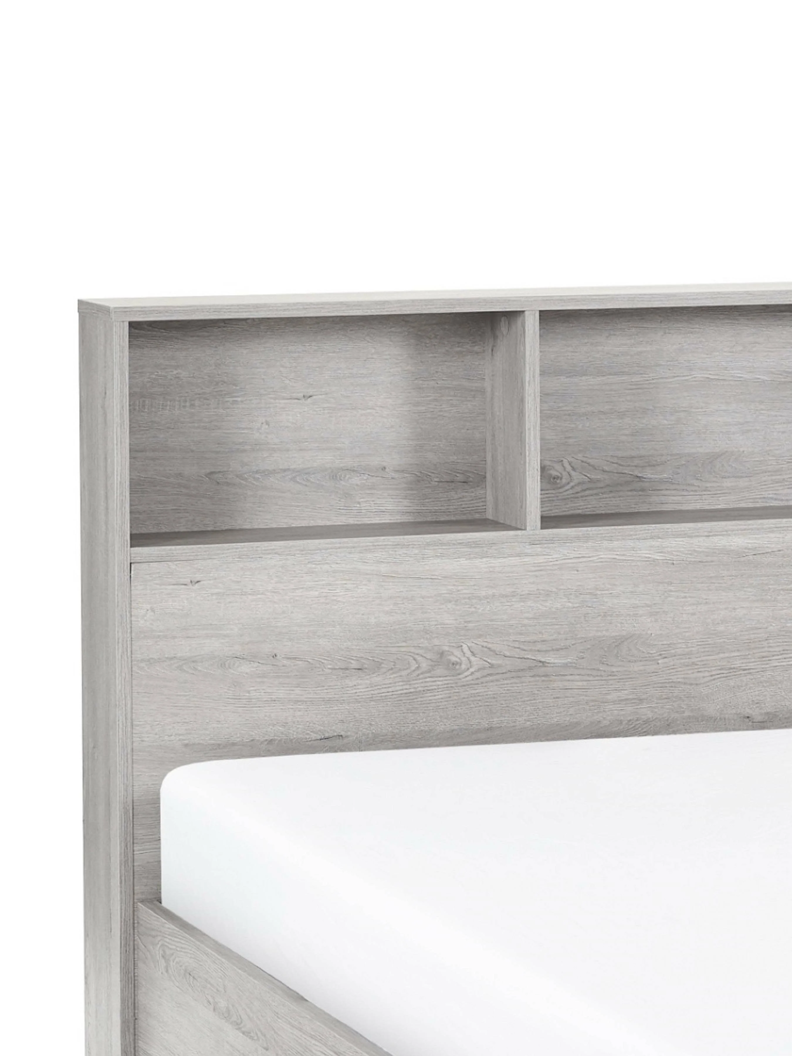 Bali Ottoman Storage 90cm Single Bed - Grey Oak - Image 7