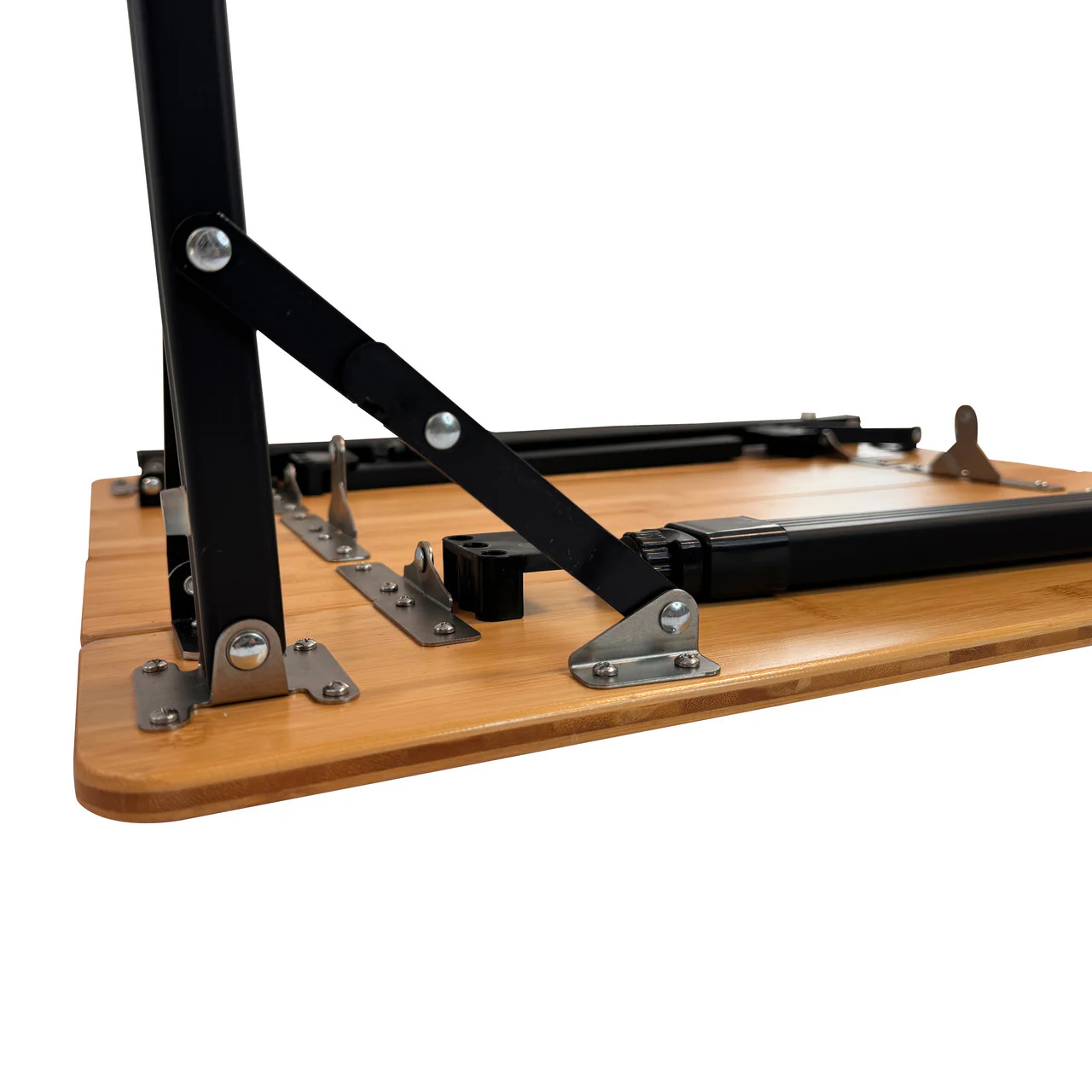 Bamboo Camping Table 4 Folding 80cm x 60cm - Image 2