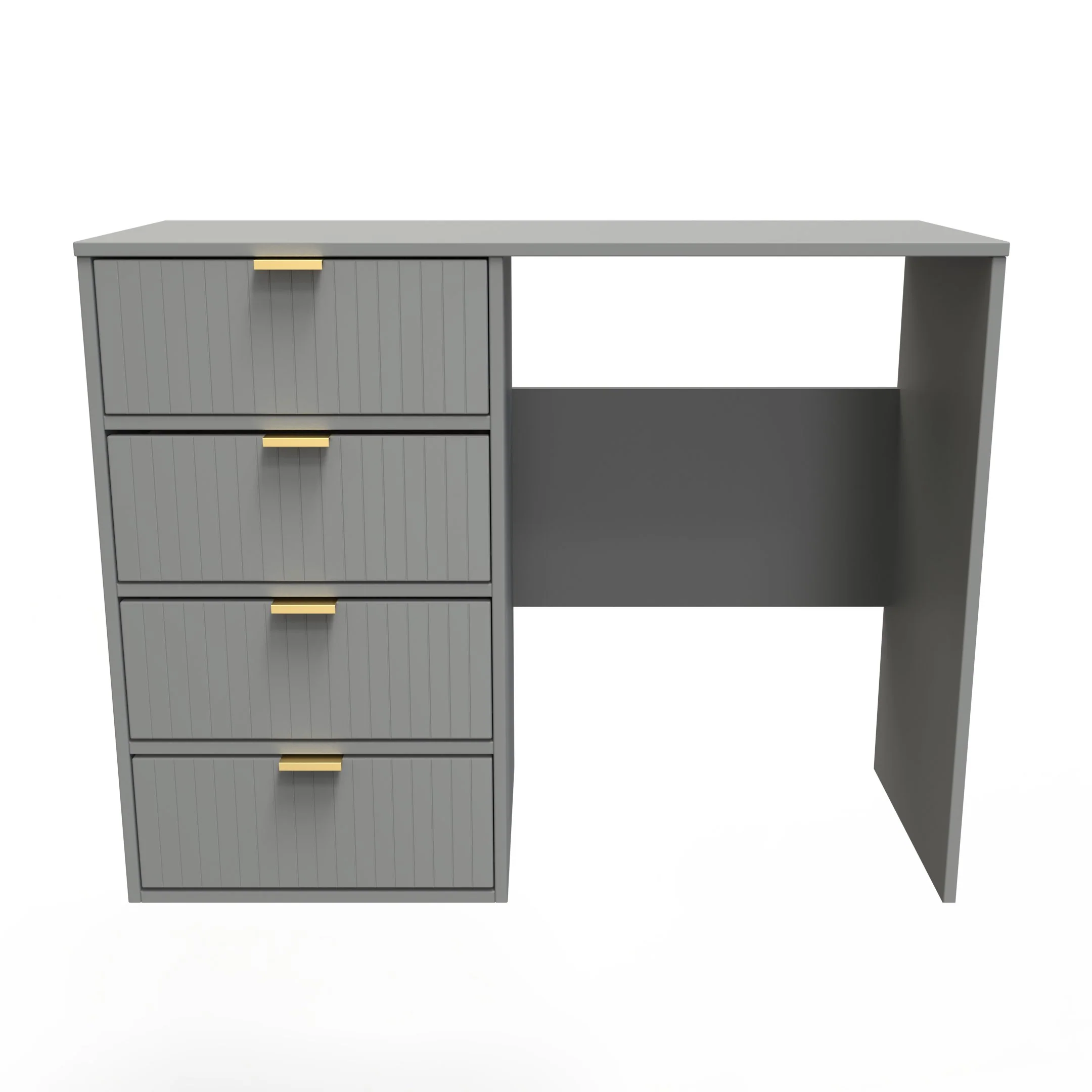 Breda Ready Assembled 4 Drawer Vanity in Dusk Grey - Image 2