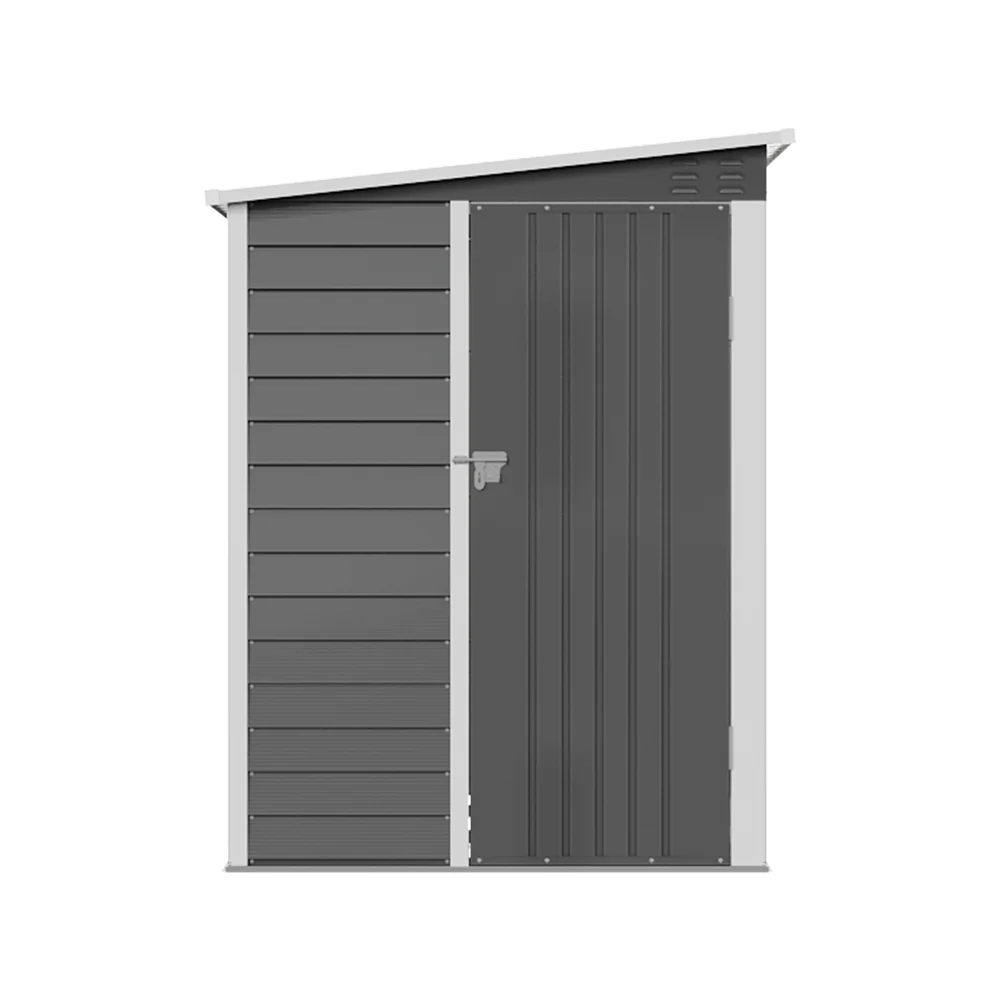 Breeins 4 X 6FT Outdoor Metal Pent Roof Garden Storage Shed - Image 4
