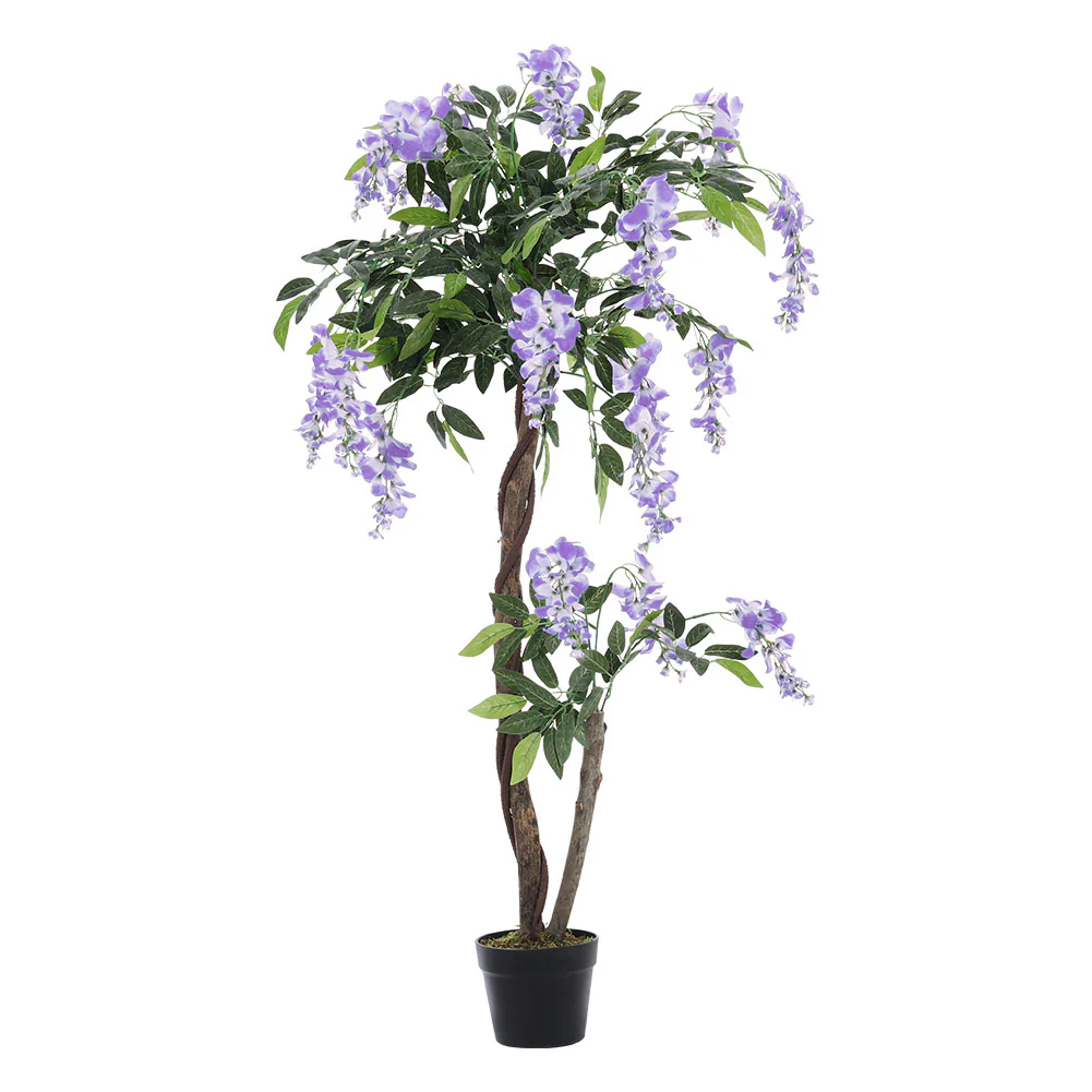 Breeins Artificial Flowers Plant in Pot for Home Decor Purple - Image 6