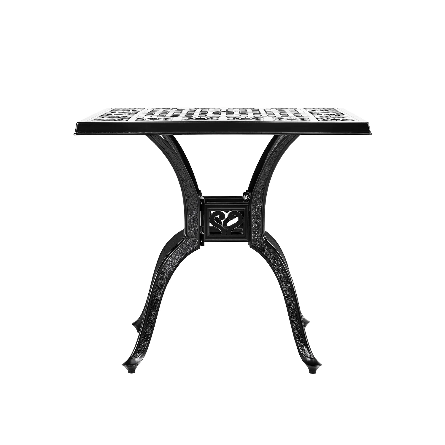 Breeins Black 3-Piece Cast Aluminum Outdoor Dining Set With Cushions - Image 6