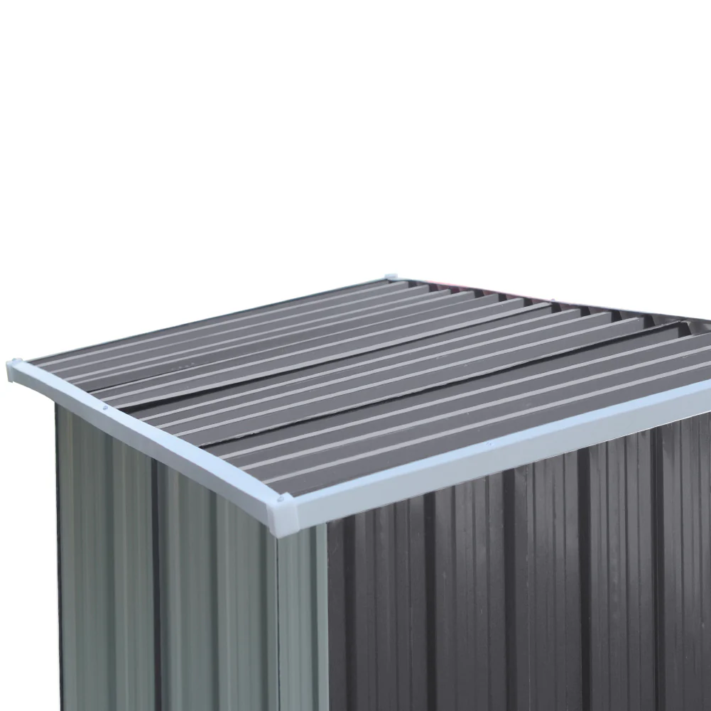 Breeins Garden Outdoor Metal Firewood Log Storage Shed - Image 3