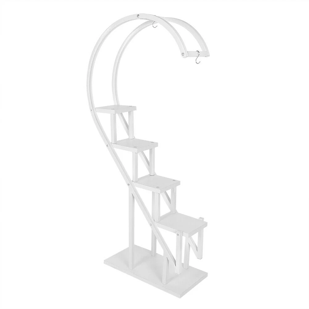 Breeins Indoor Arc Plant Stand with Shelves - Image 5