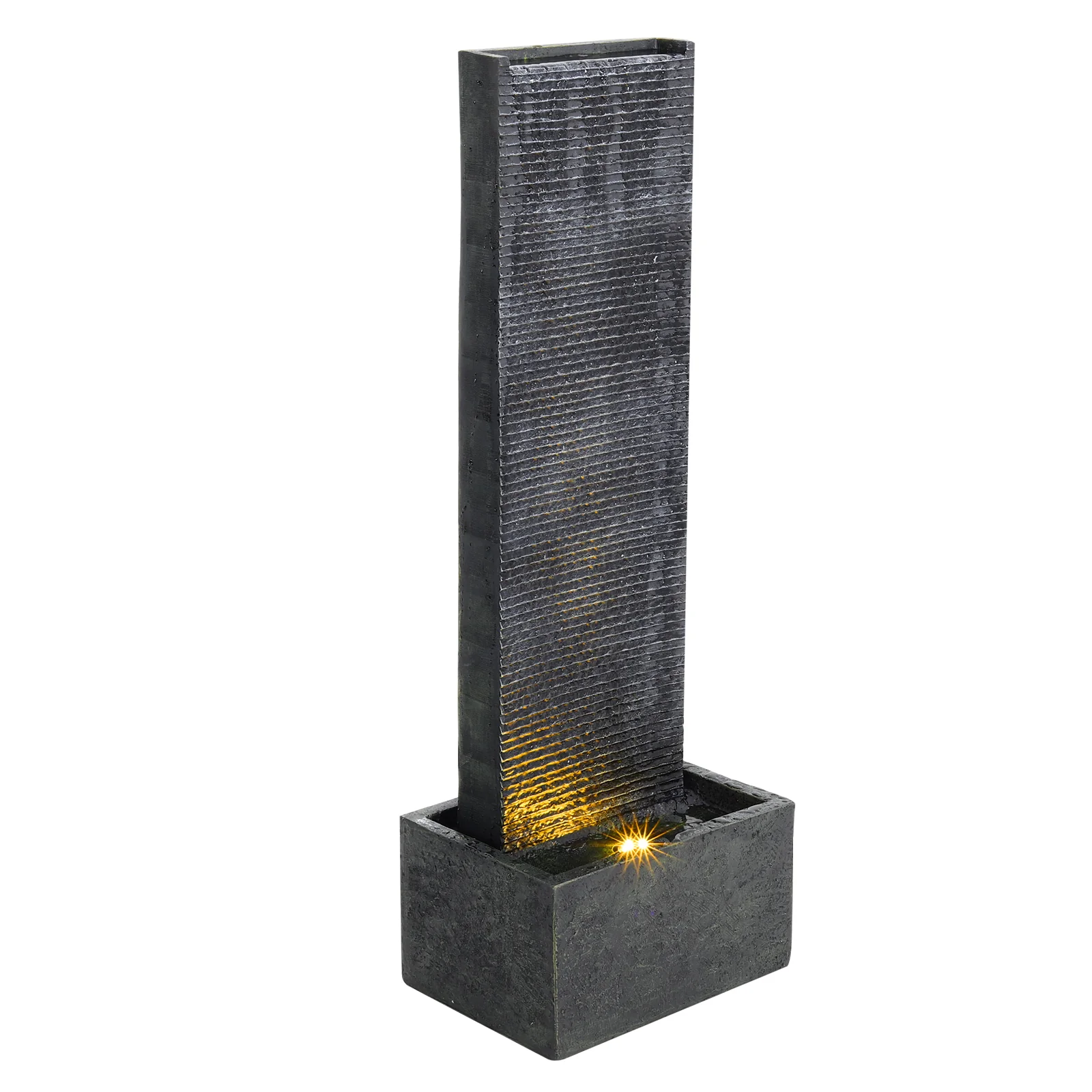 Breeins Outdoor Wall Standing Fountain Water Feature Fountain Stone - Image 5