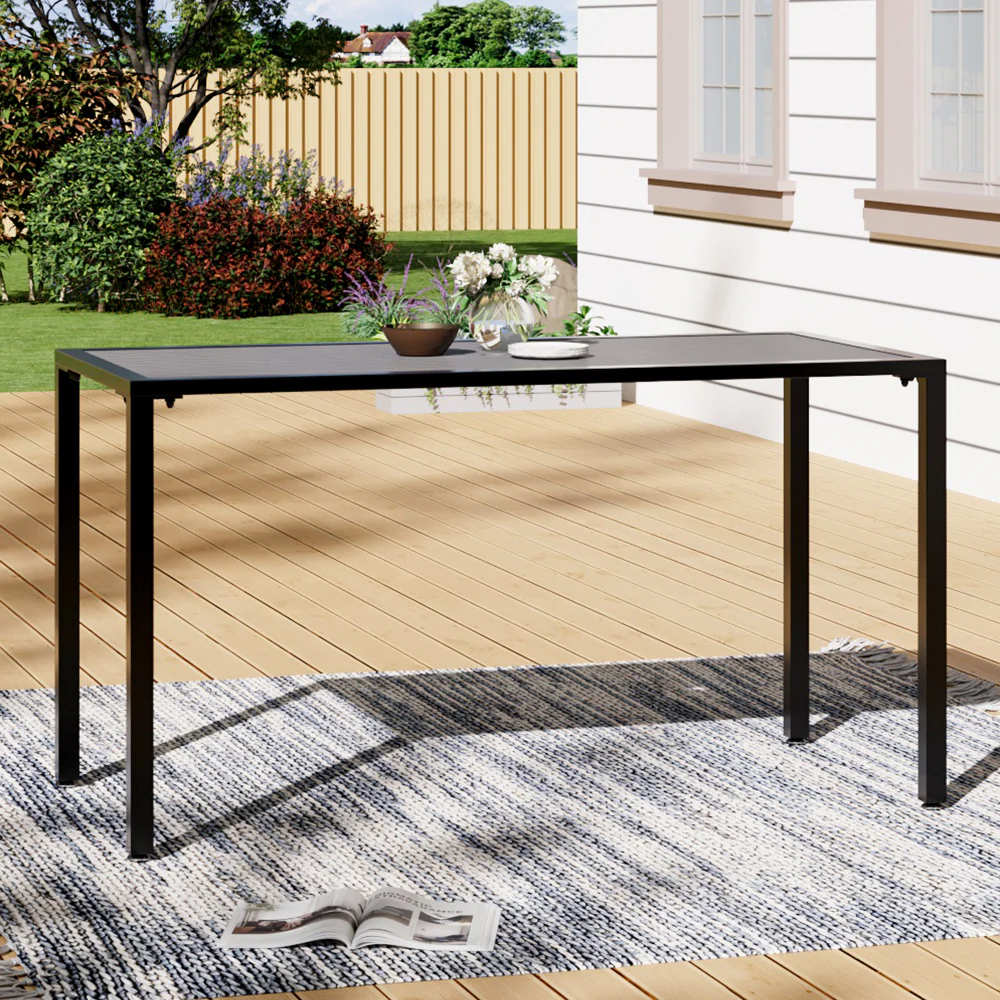 Breeins Polywood Patio Table with Parasol Slot - Image 2