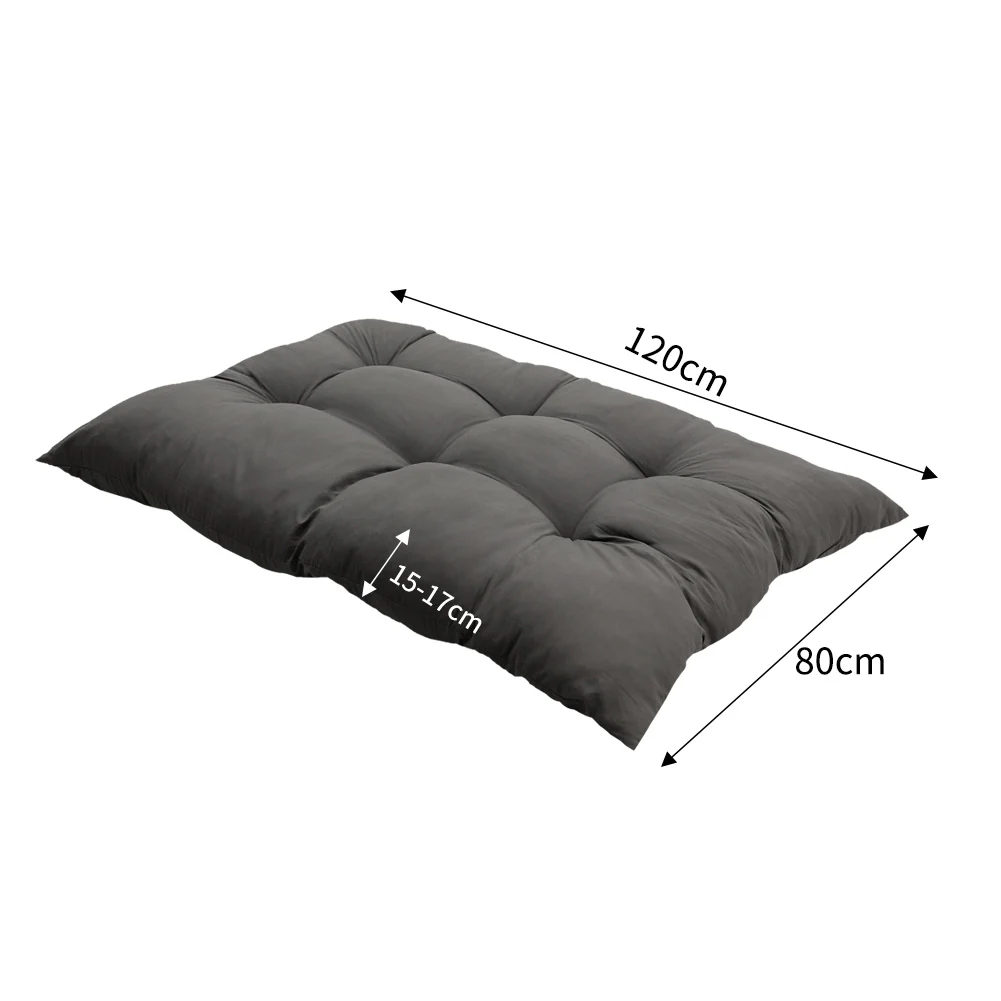 Breeins Rectangular Grey Bench Pad with Tufts - Image 7