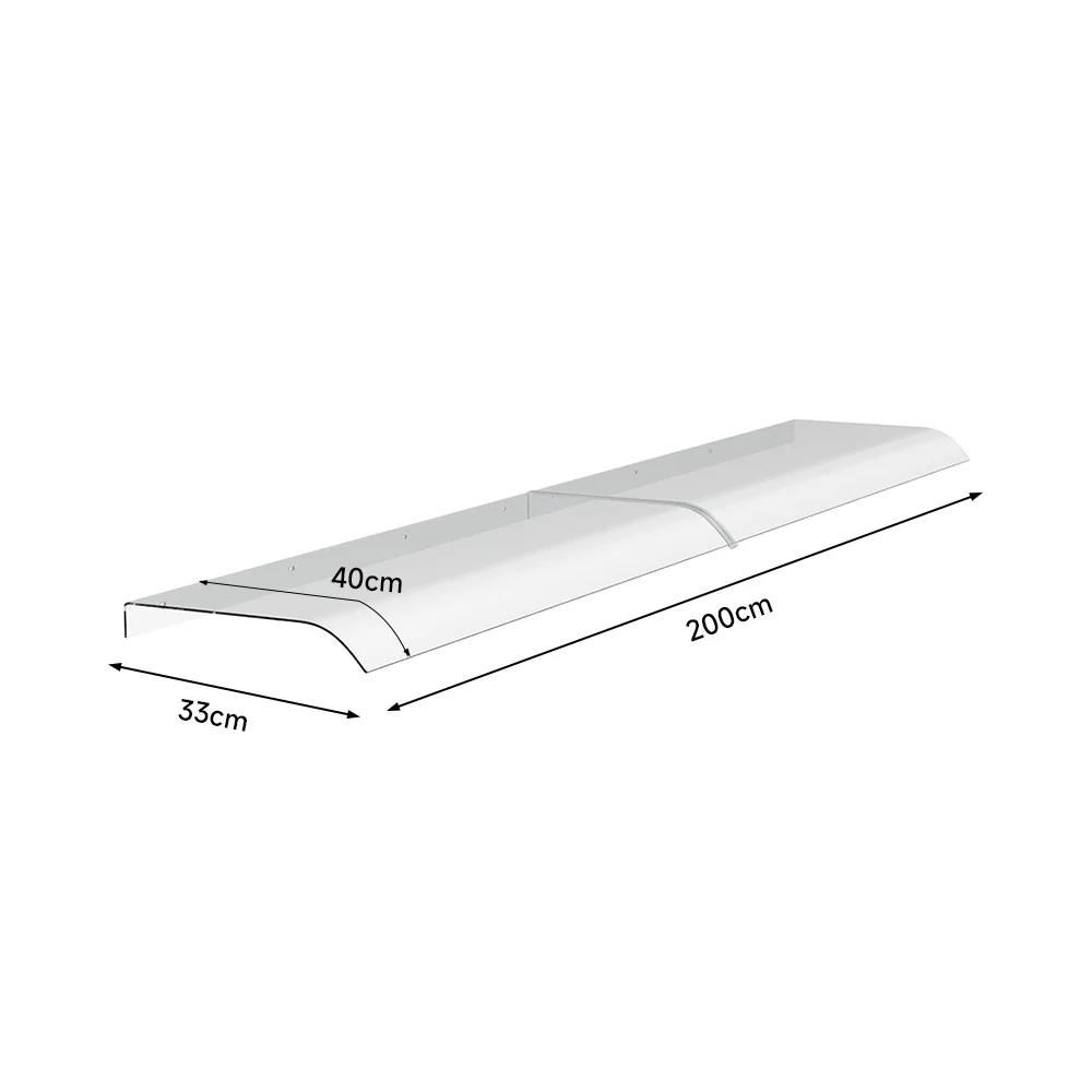 Breeins Transparent Window Door Awning Canopy - Image 7