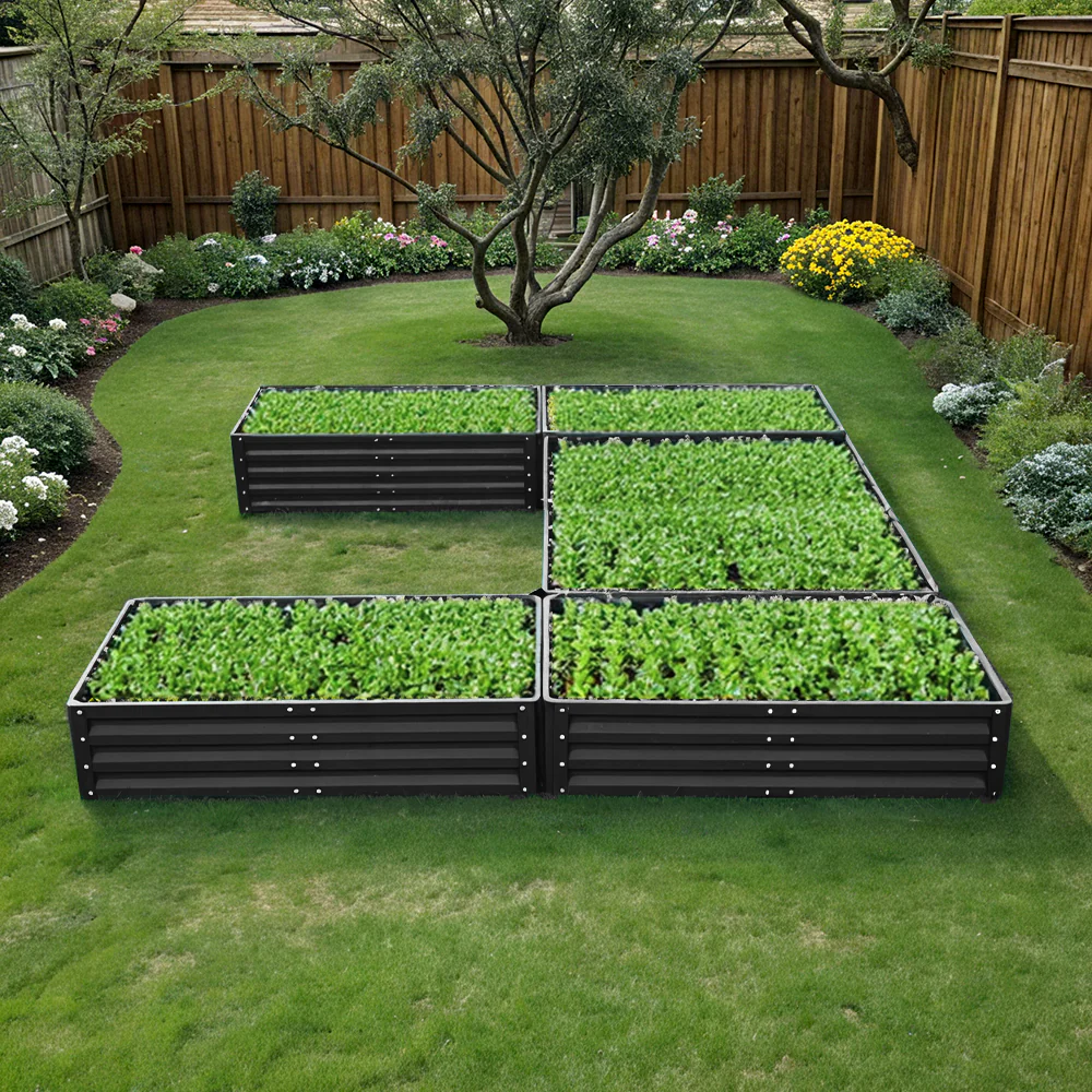 Breeins U-shaped Raised Garden Bed With 5 Compartments - Image 2