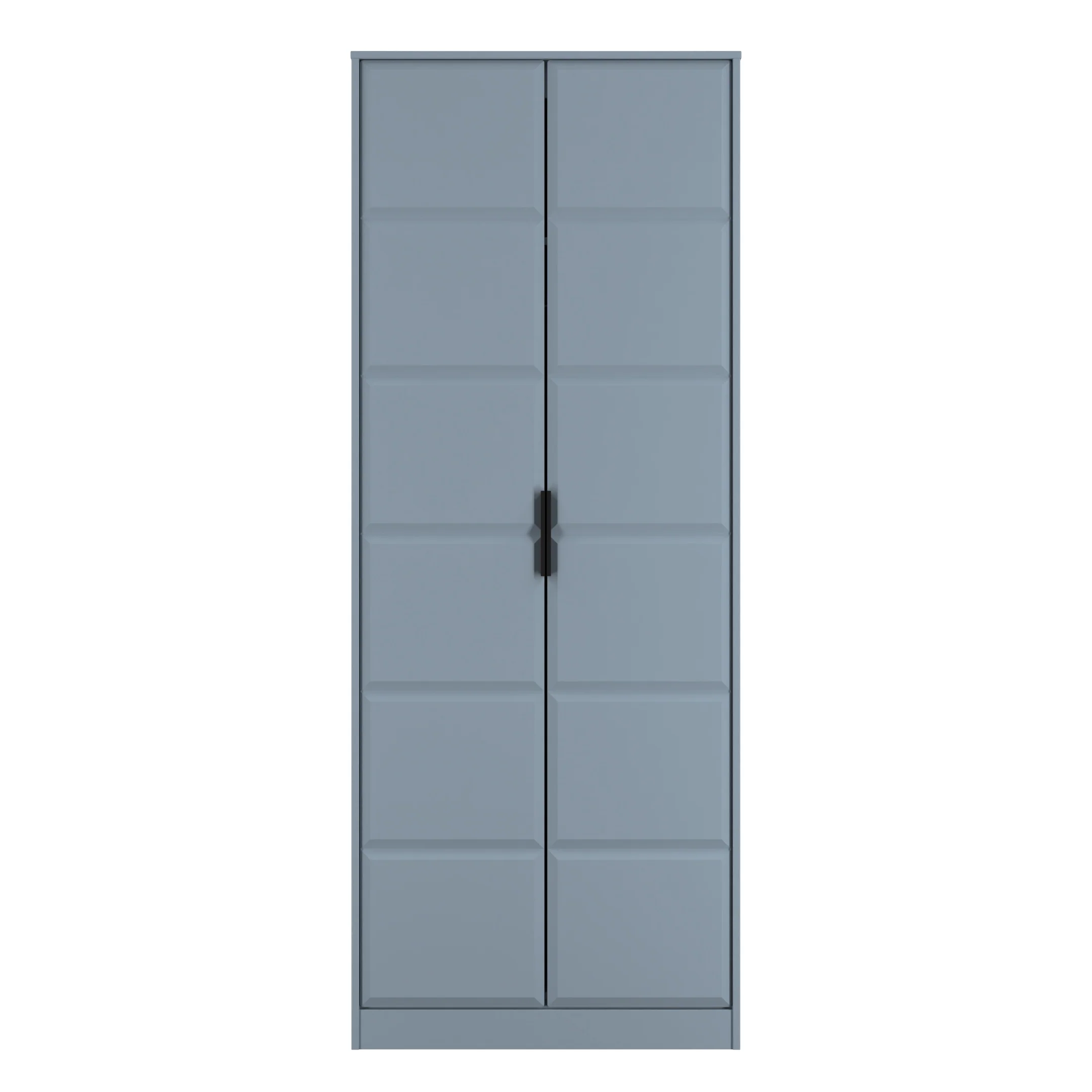 Bremen Ready Assembled 2 Door Wardrobe in Denim Blue