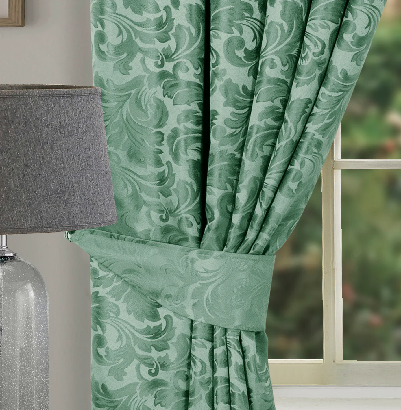 BUCKINGHAM GREEN CUSHION COVER - Image 3