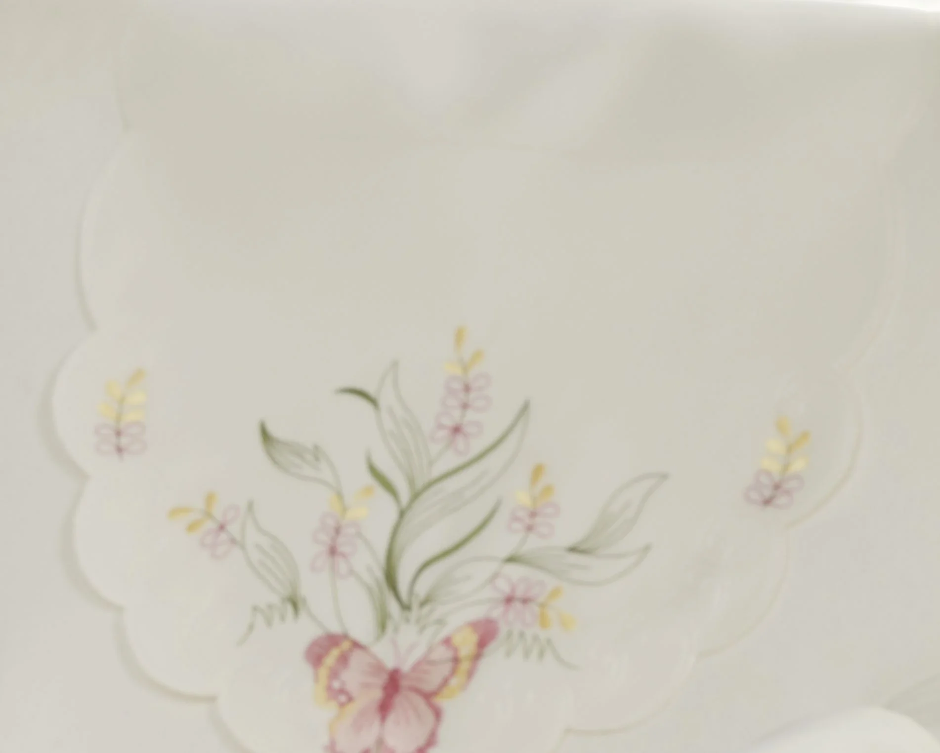 Butterfly Embroidered Doyley in Pink - Image 3