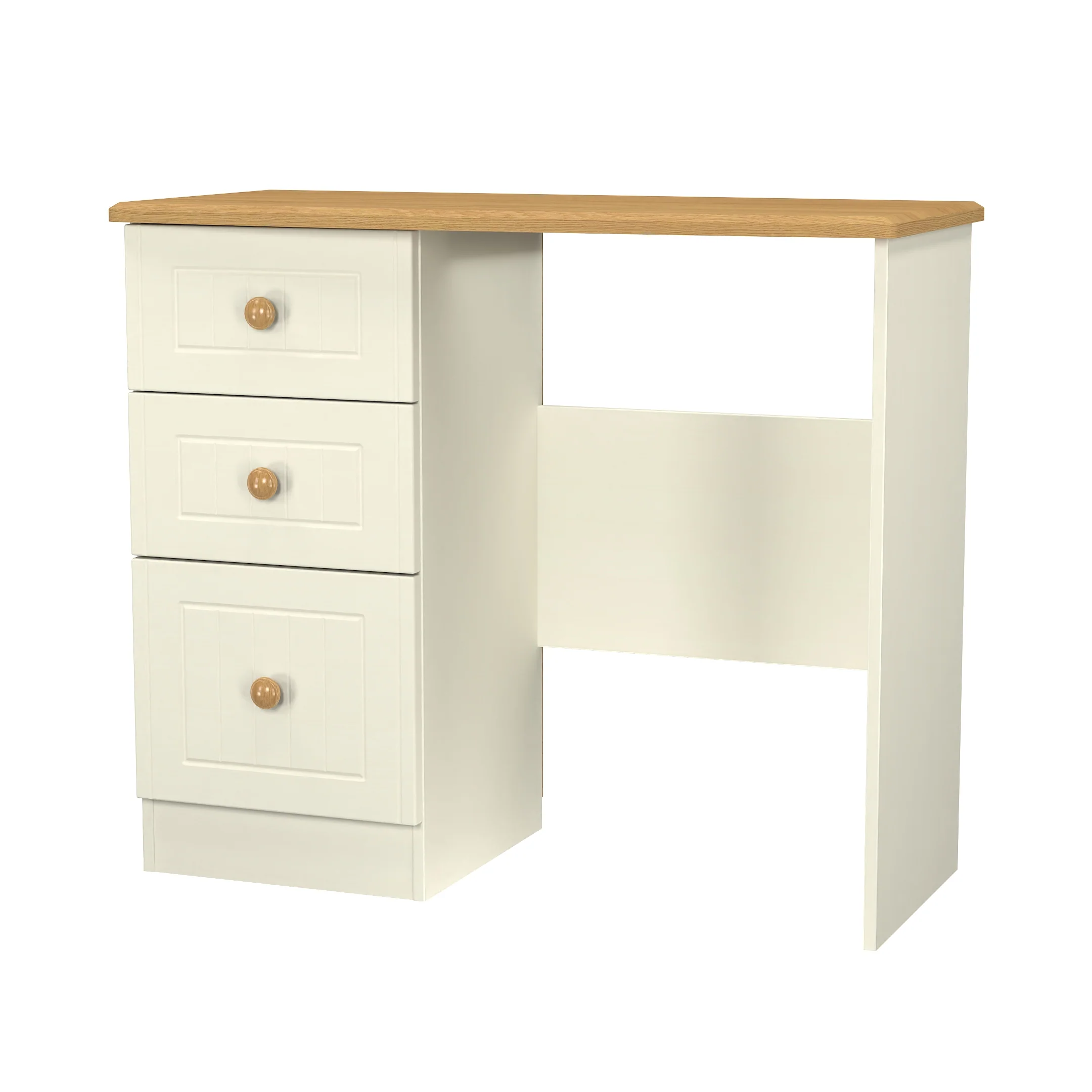 Byland Ready Assembled Vanity in Cream Ash & Modern Oak - Image 9
