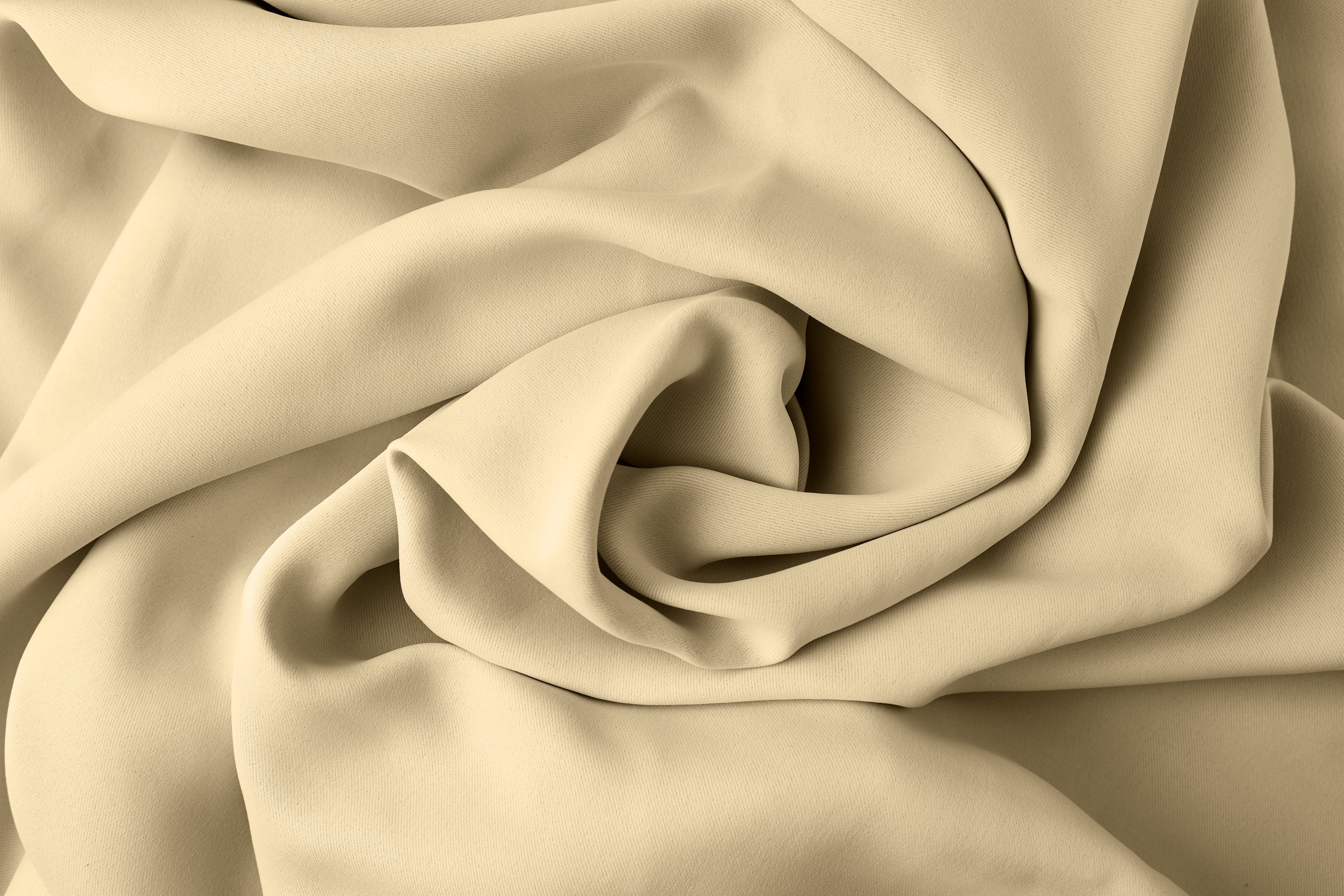 Cali Pencil Pleat - Woven Thermal Blackout Pencil Pleat Door Curtain In Beige - Image 3