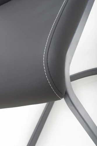 Callisto Leather Effect Grey Dining Chair - Set Of 2 - Image 14