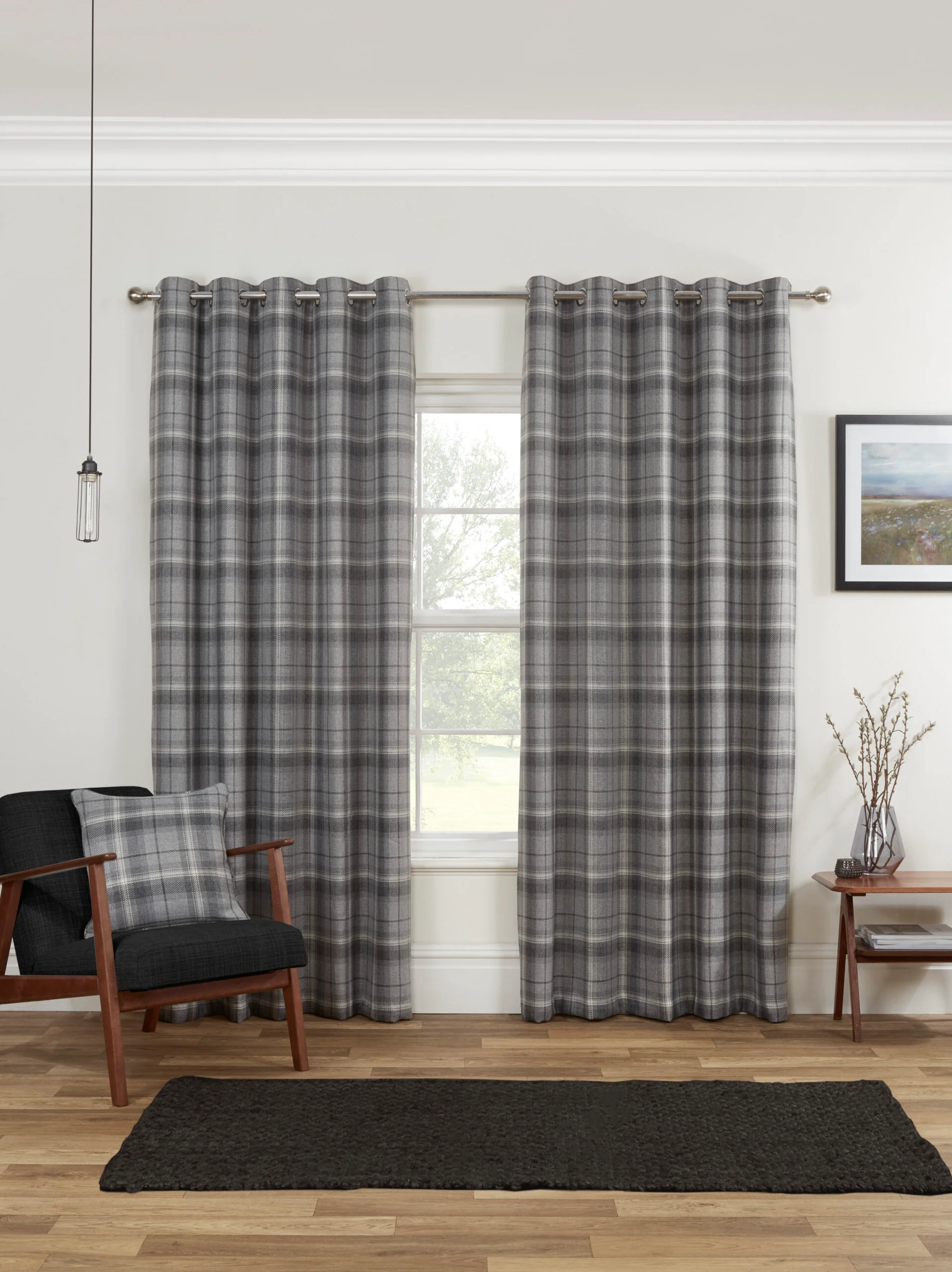 CARNOUSTIE GREY POLYESTER FILLED CUSHION - Image 2