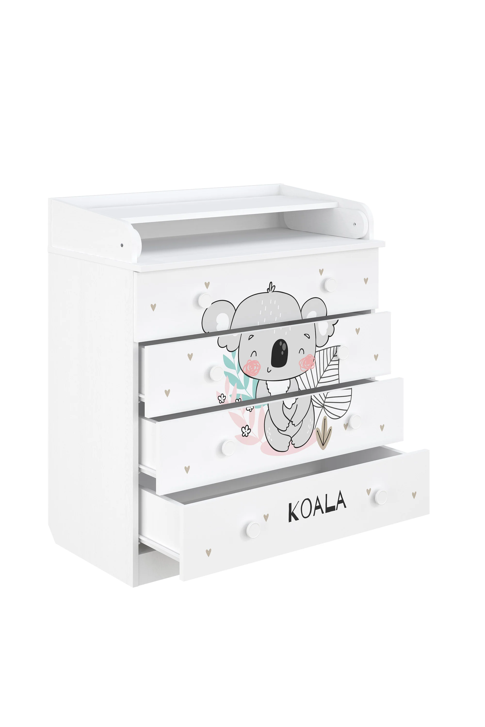 Changing Dresser 800 Shefa Kids, White, Coala - Image 4