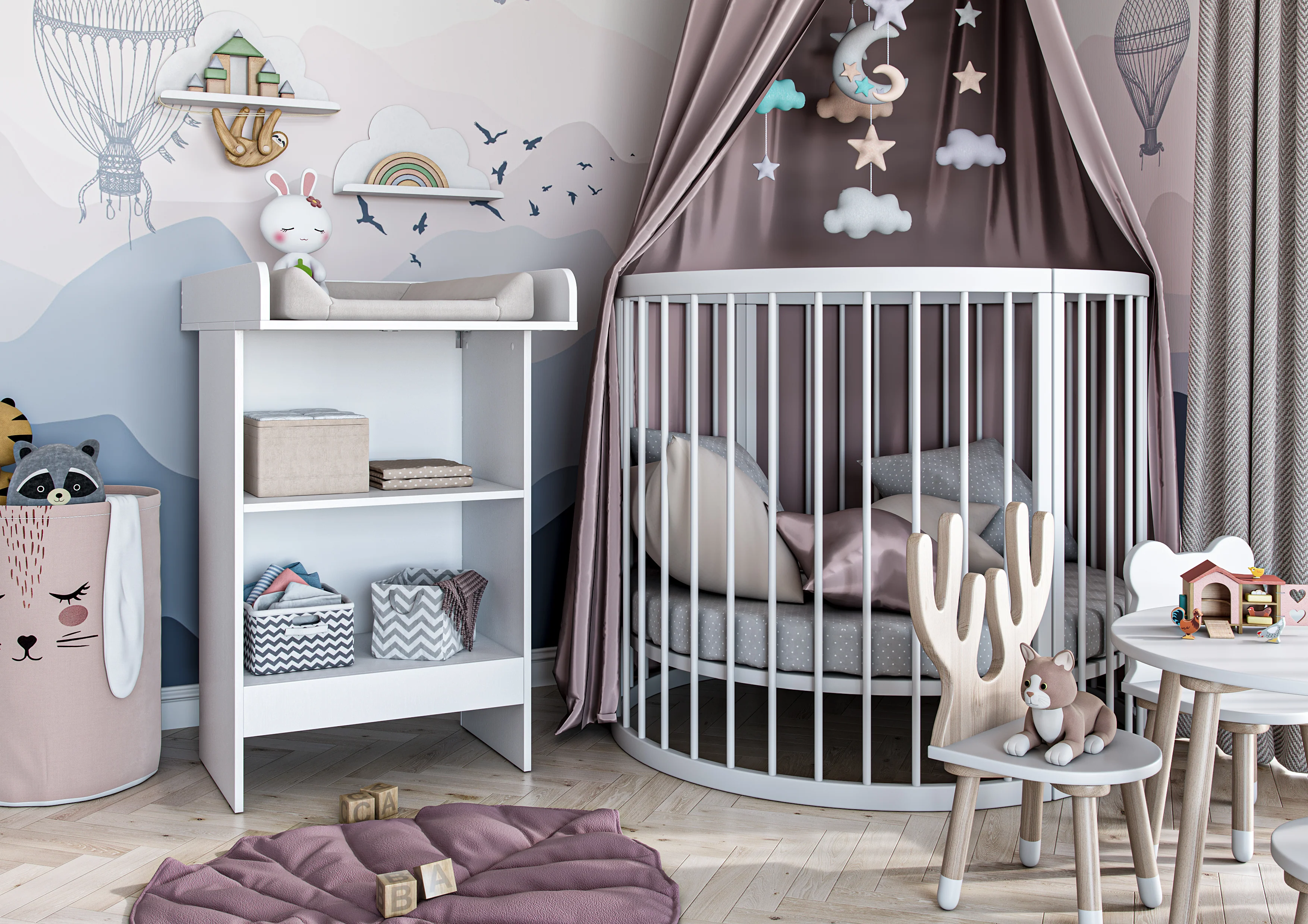 Changing Table 602 Shefa Kids, White - Image 2